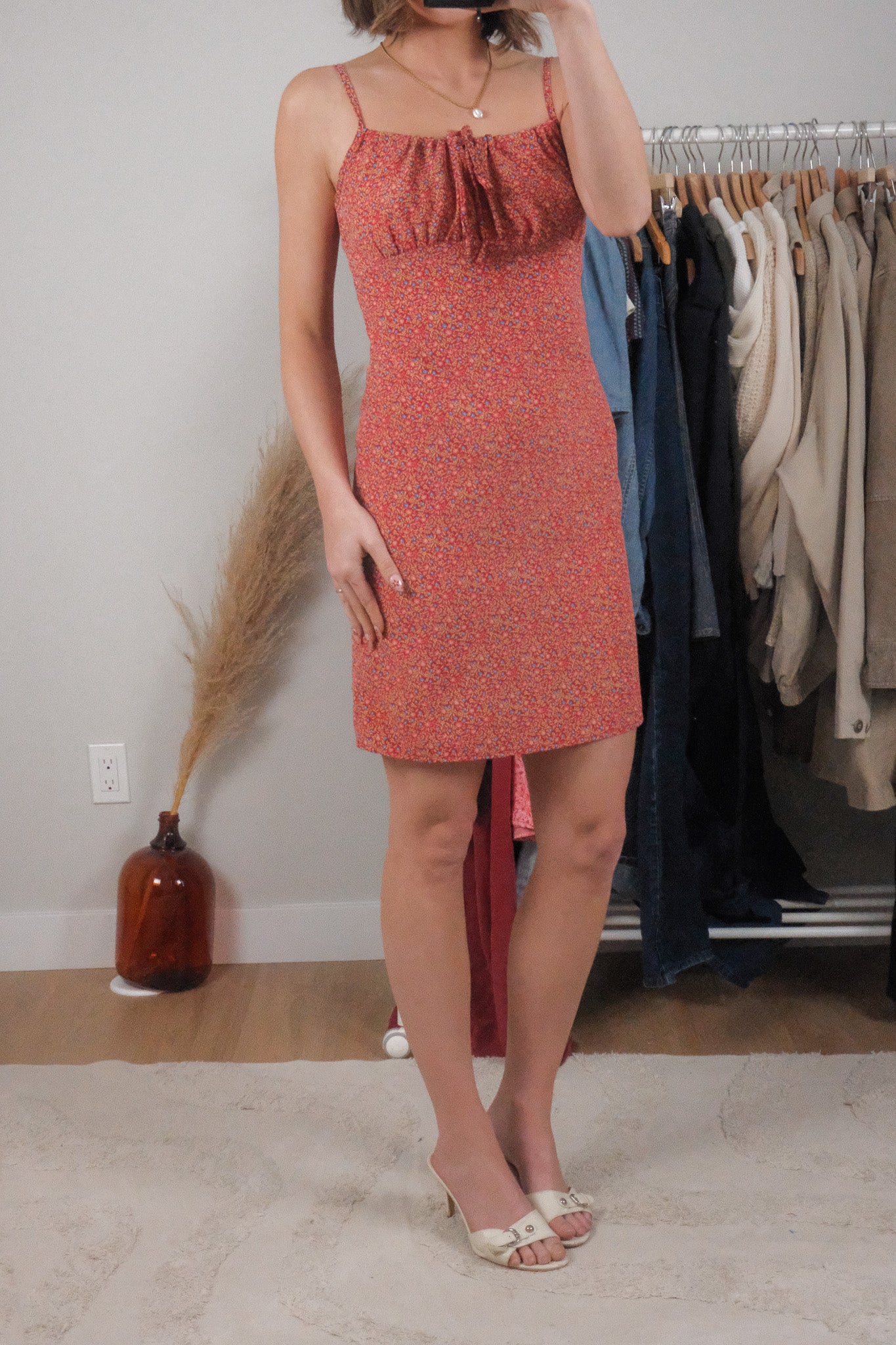 Made in Canada x Vintage x Floral Midi Dress (4)