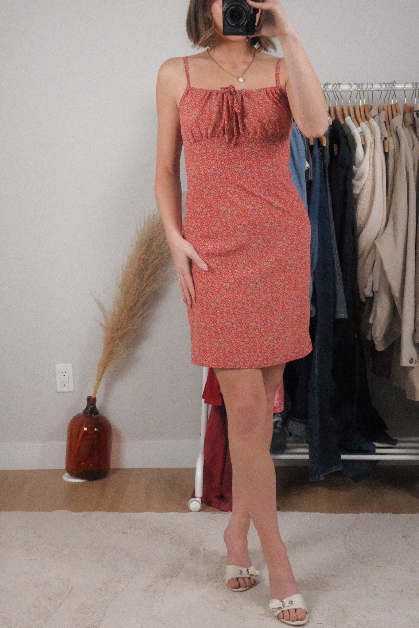 Made in Canada x Vintage x Floral Midi Dress (4)