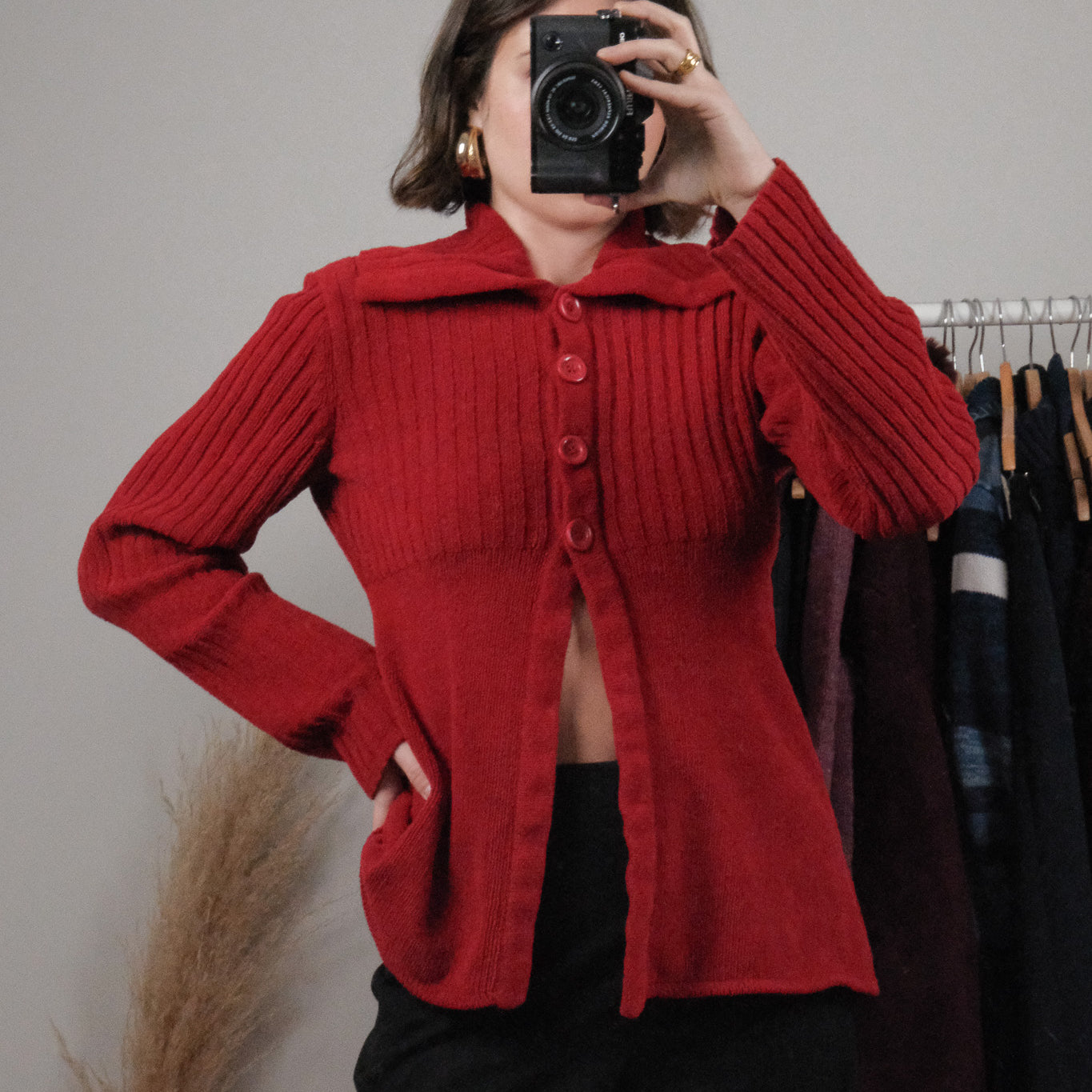 Vintage x Collared Sweater (S)