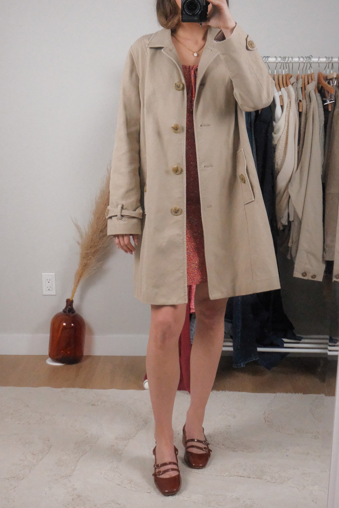 Vintage x Cotton Trench Coat (L)