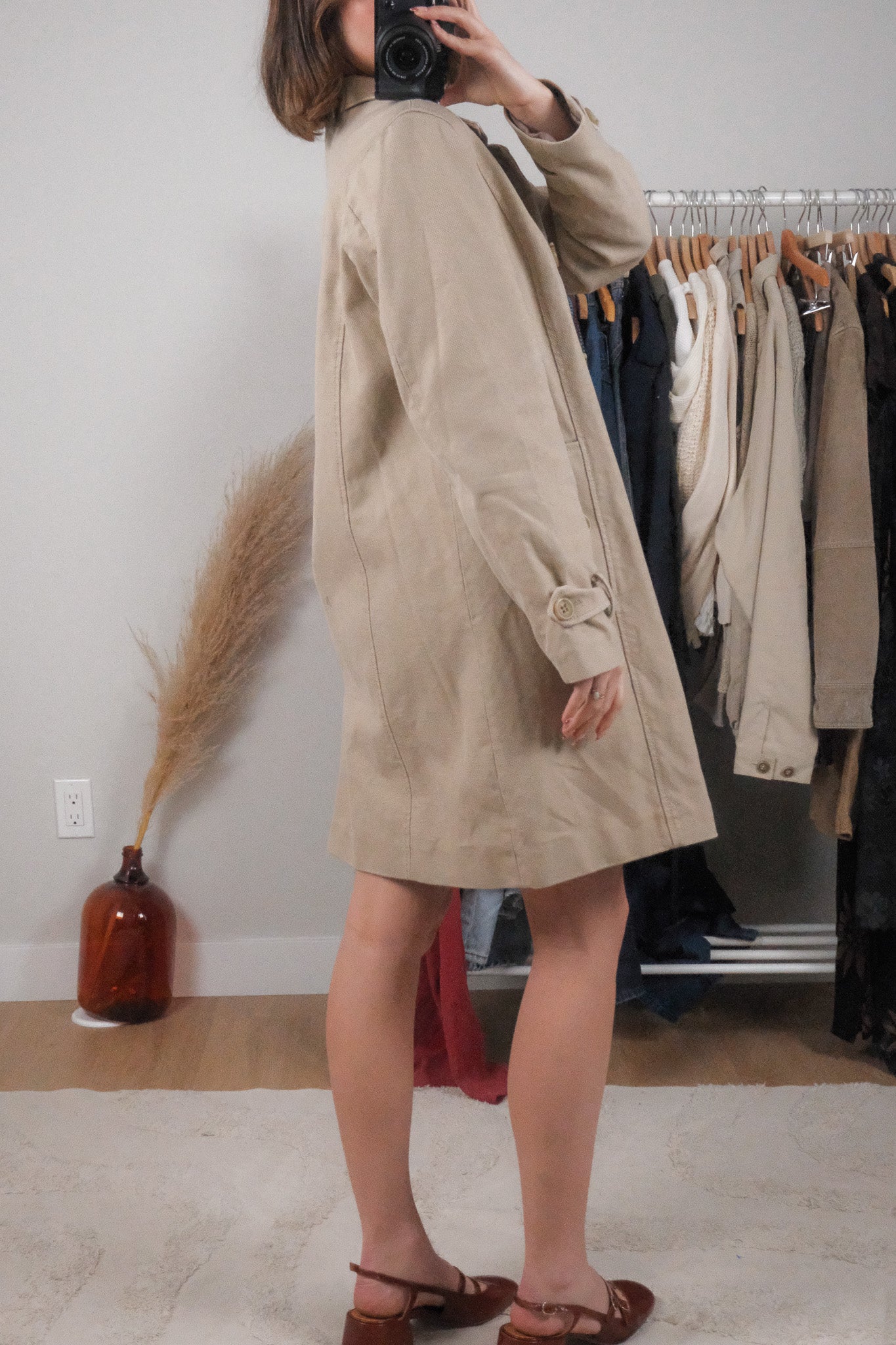 Vintage x Cotton Trench Coat (L)