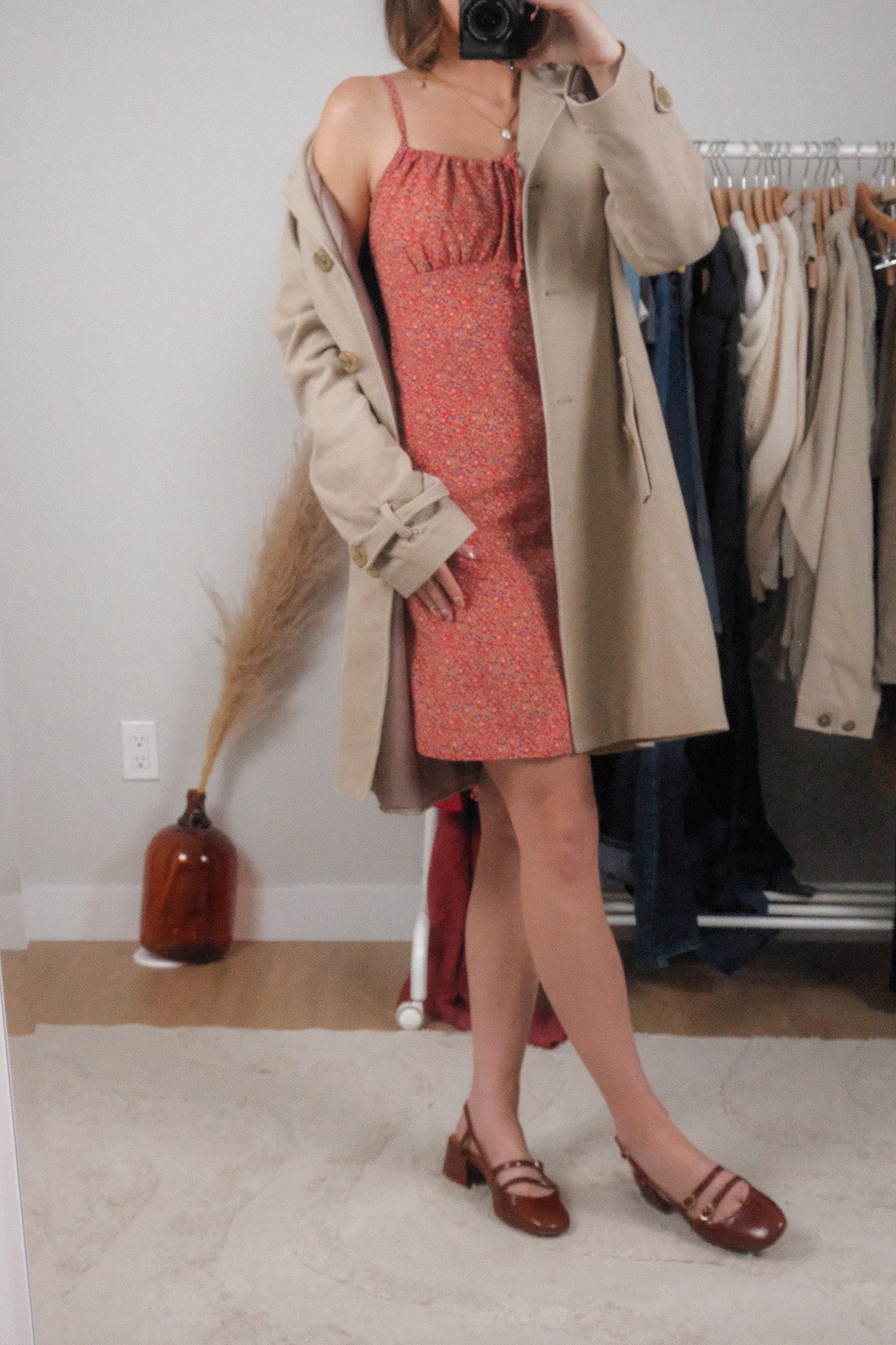 Vintage x Cotton Trench Coat (L)