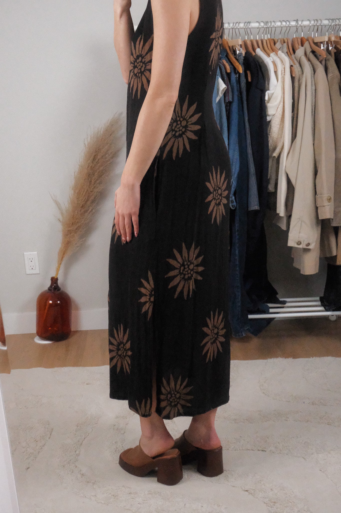 April Cornell x Flower Button Up Maxi Dress (M)