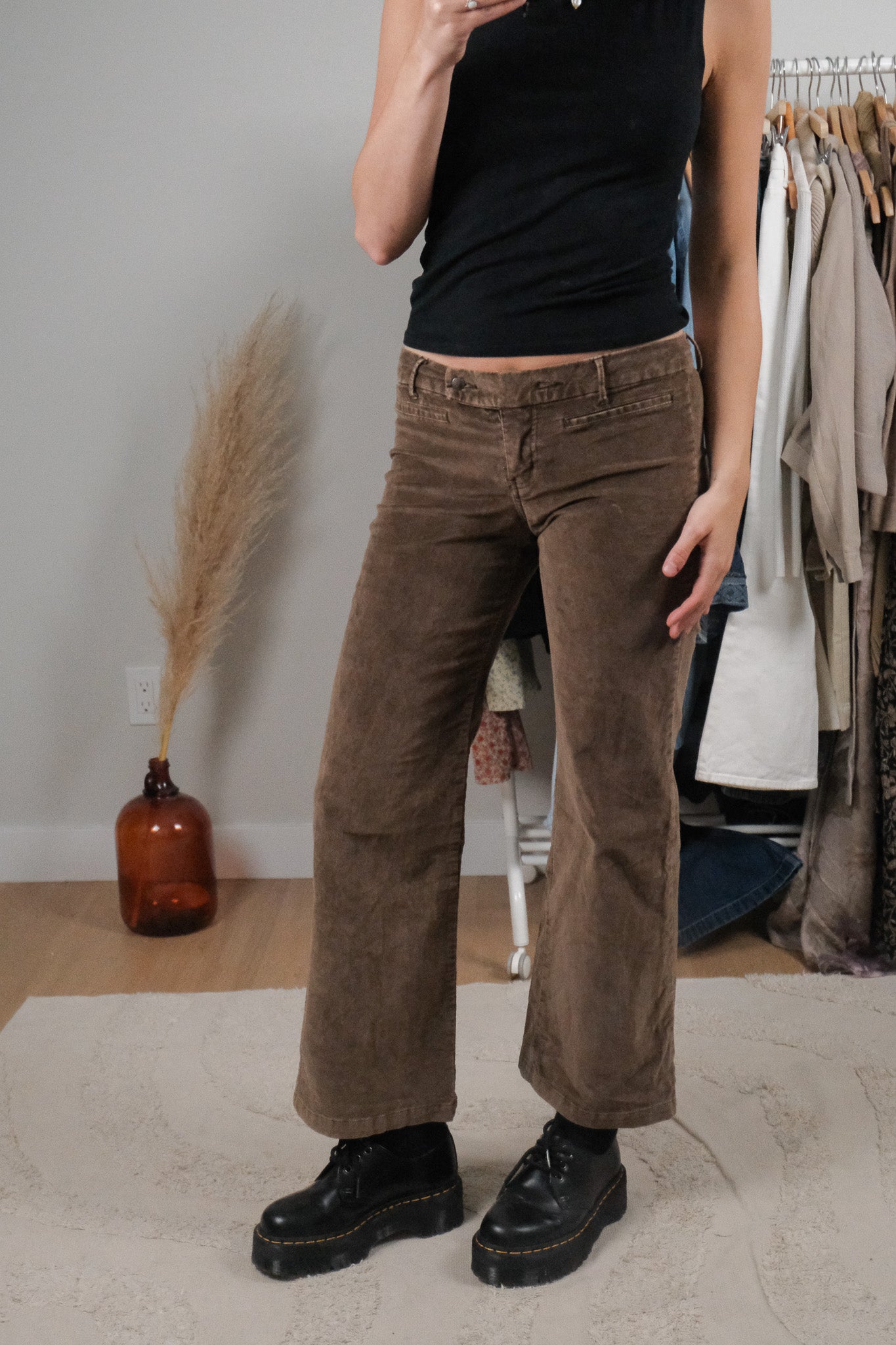 Vintage x Corduroy Low Rise Pants (S)