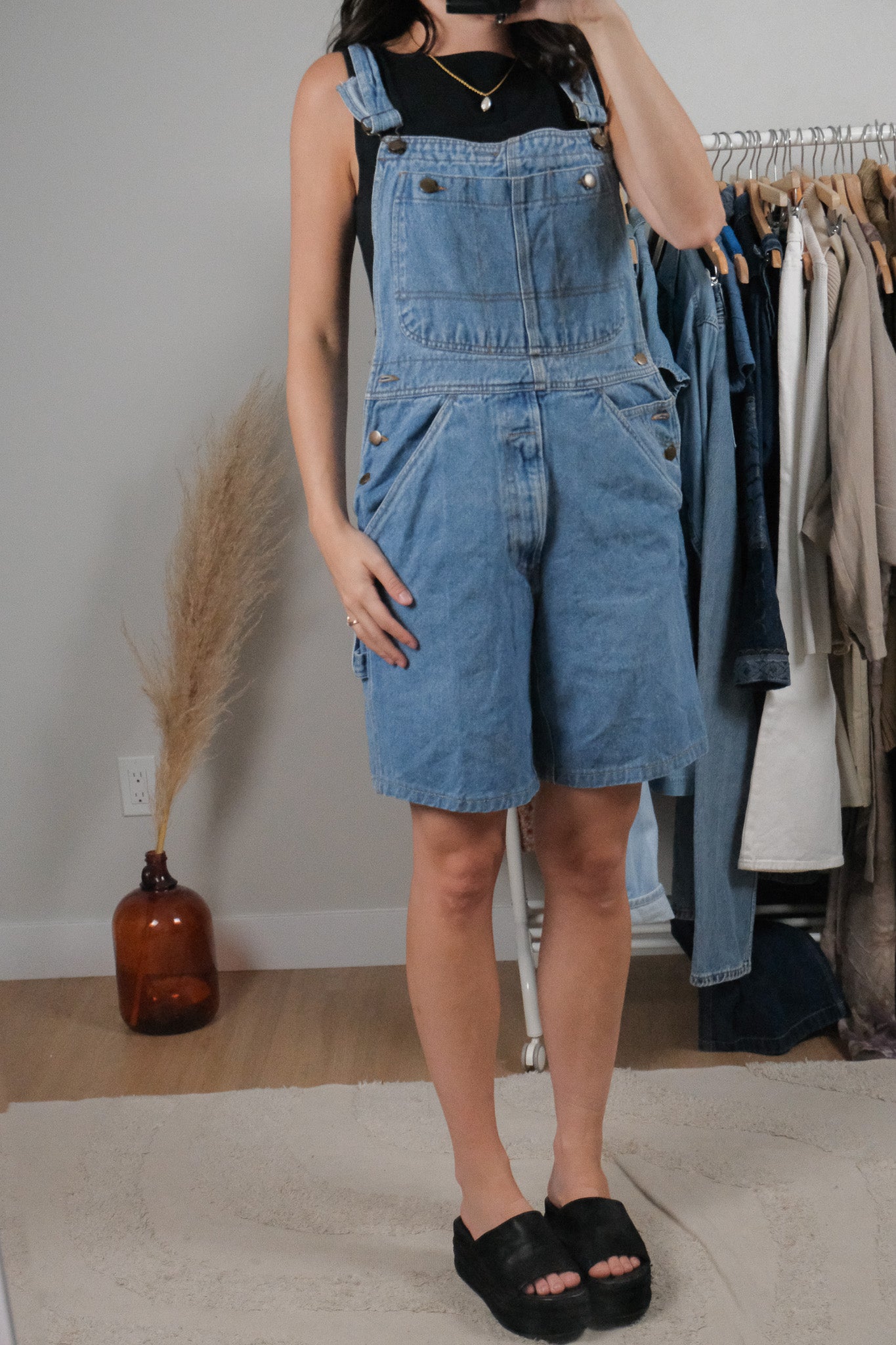 Vintage x Denim Shortalls (4/6)
