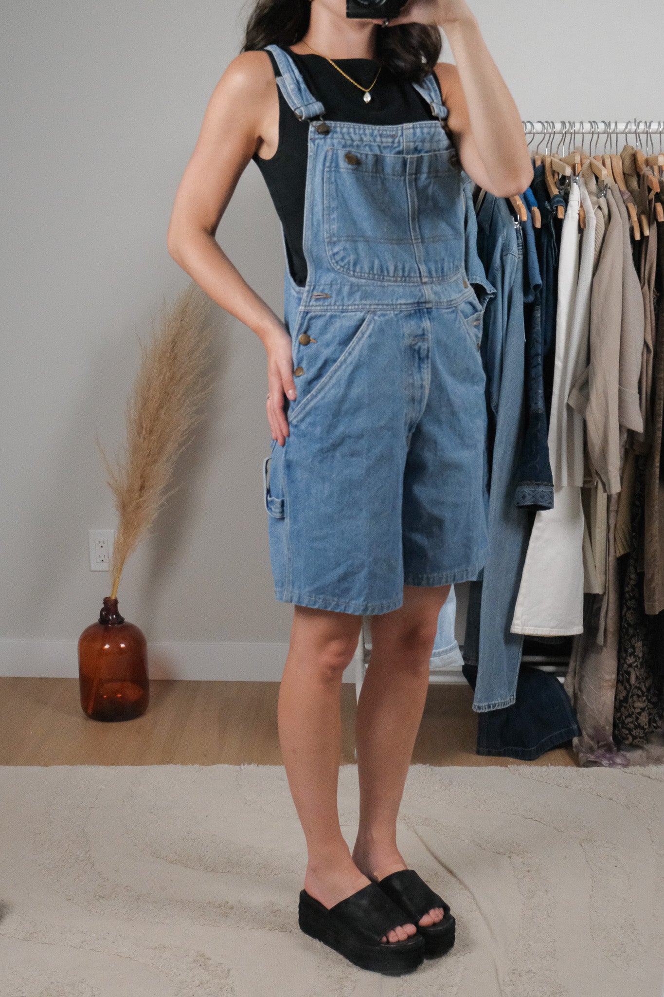 Vintage x Denim Shortalls (4/6)