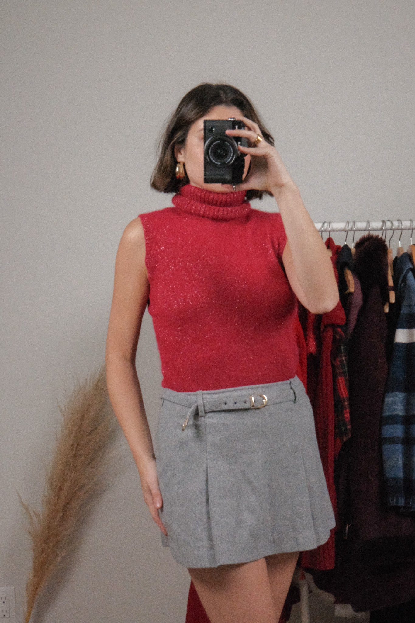 Vintage x Wool/Angora Shimmer Turtleneck (M)