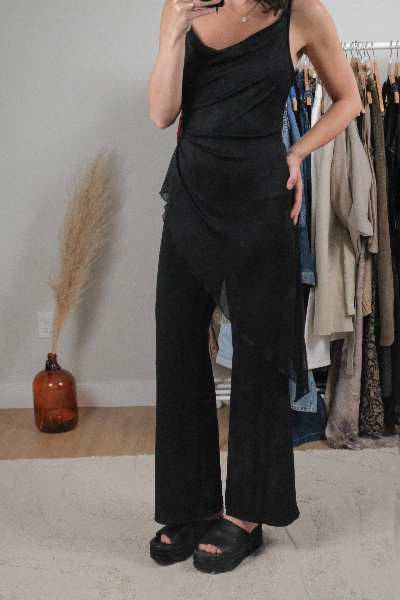 Vintage x Pant/Shirt Jumpsuit (S)