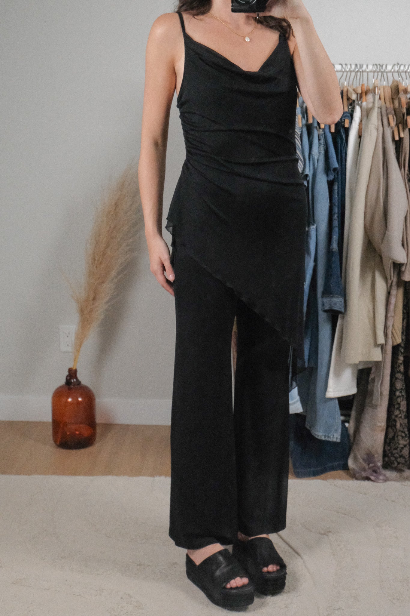 Vintage x Pant/Shirt Jumpsuit (S)