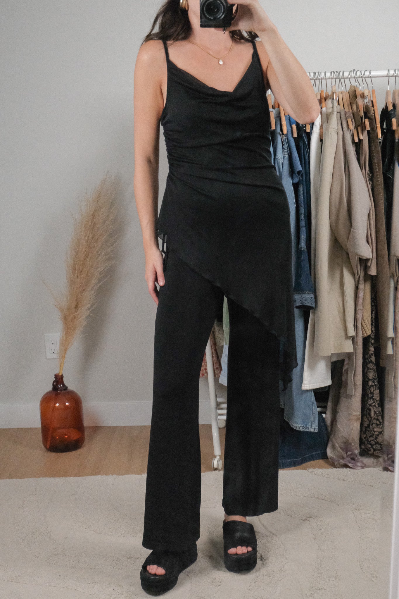 Vintage x Pant/Shirt Jumpsuit (S)