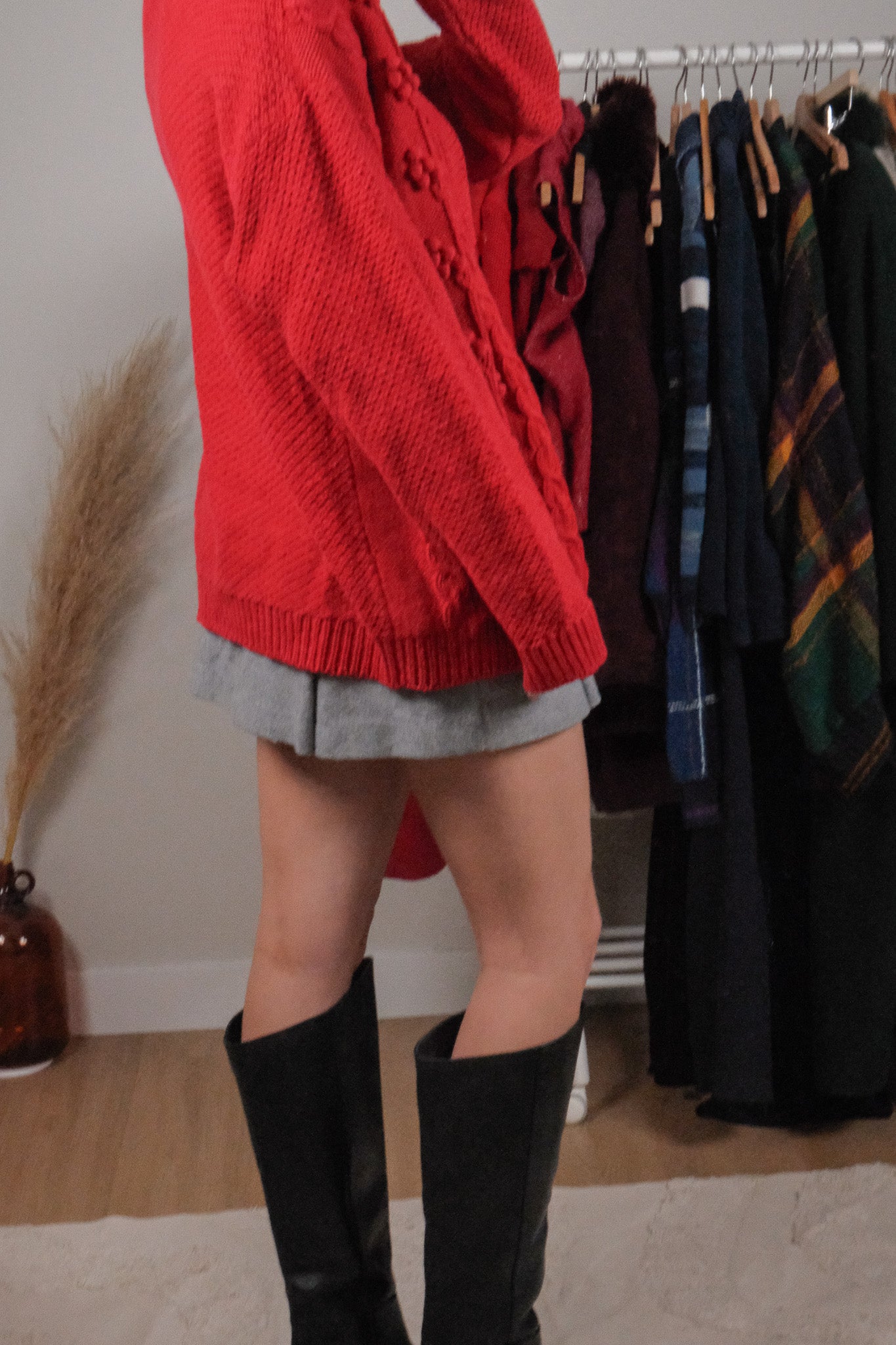 Vintage x Cotton Textured Chunky Cardigan (M/L)