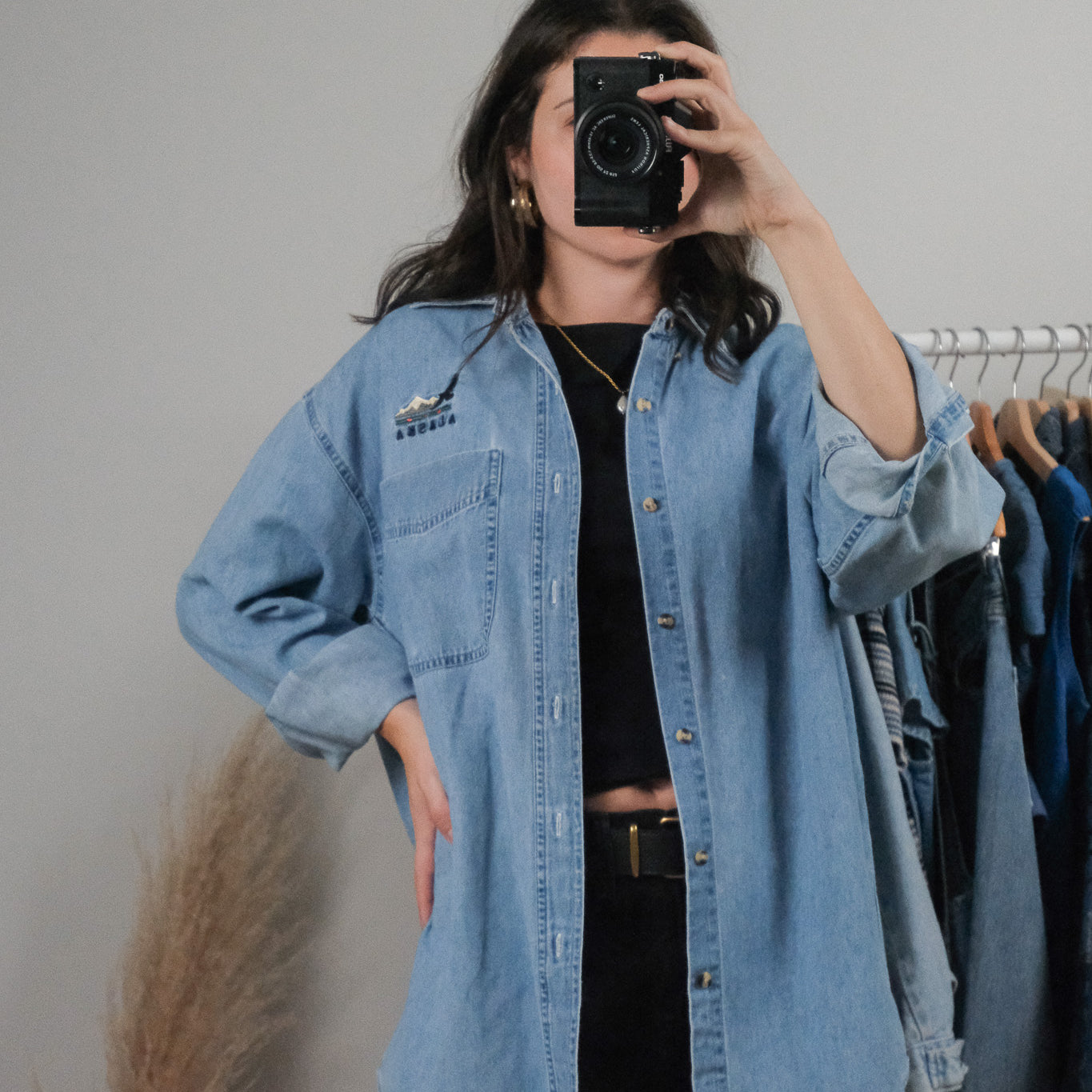 Vintage x Cotton Denim Shirt (S-L)