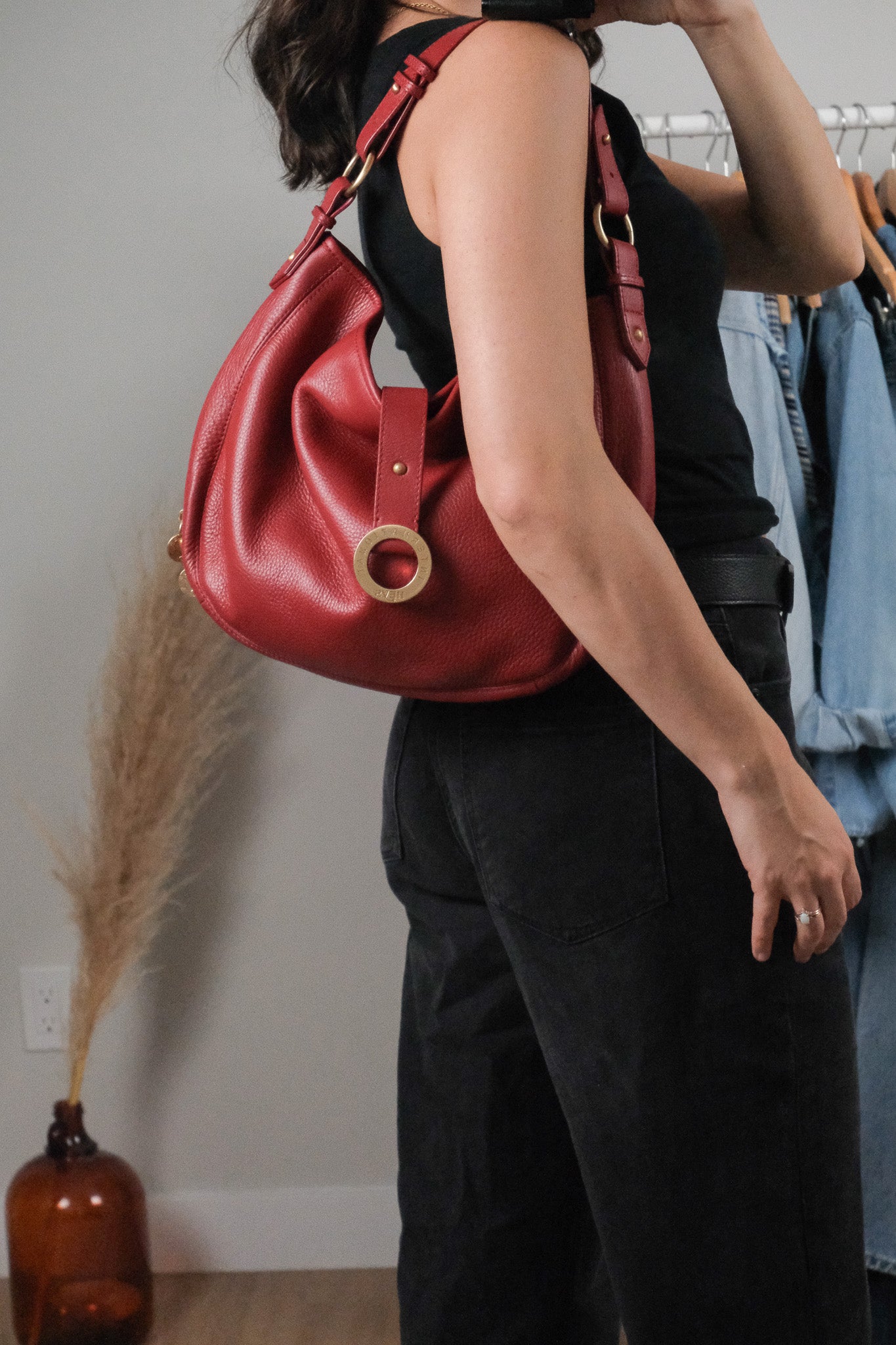 Vintage x Leather Hobo Bag