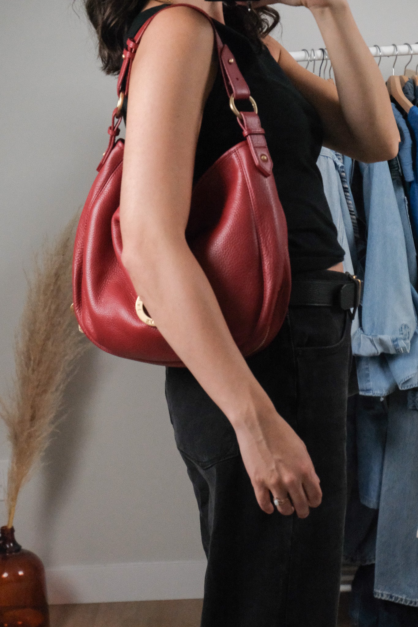 Vintage x Leather Hobo Bag