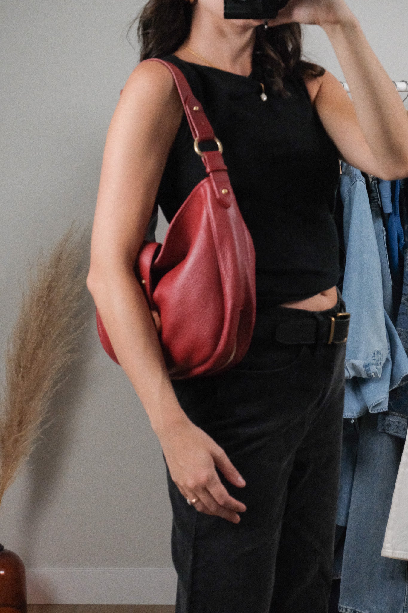 Vintage x Leather Hobo Bag