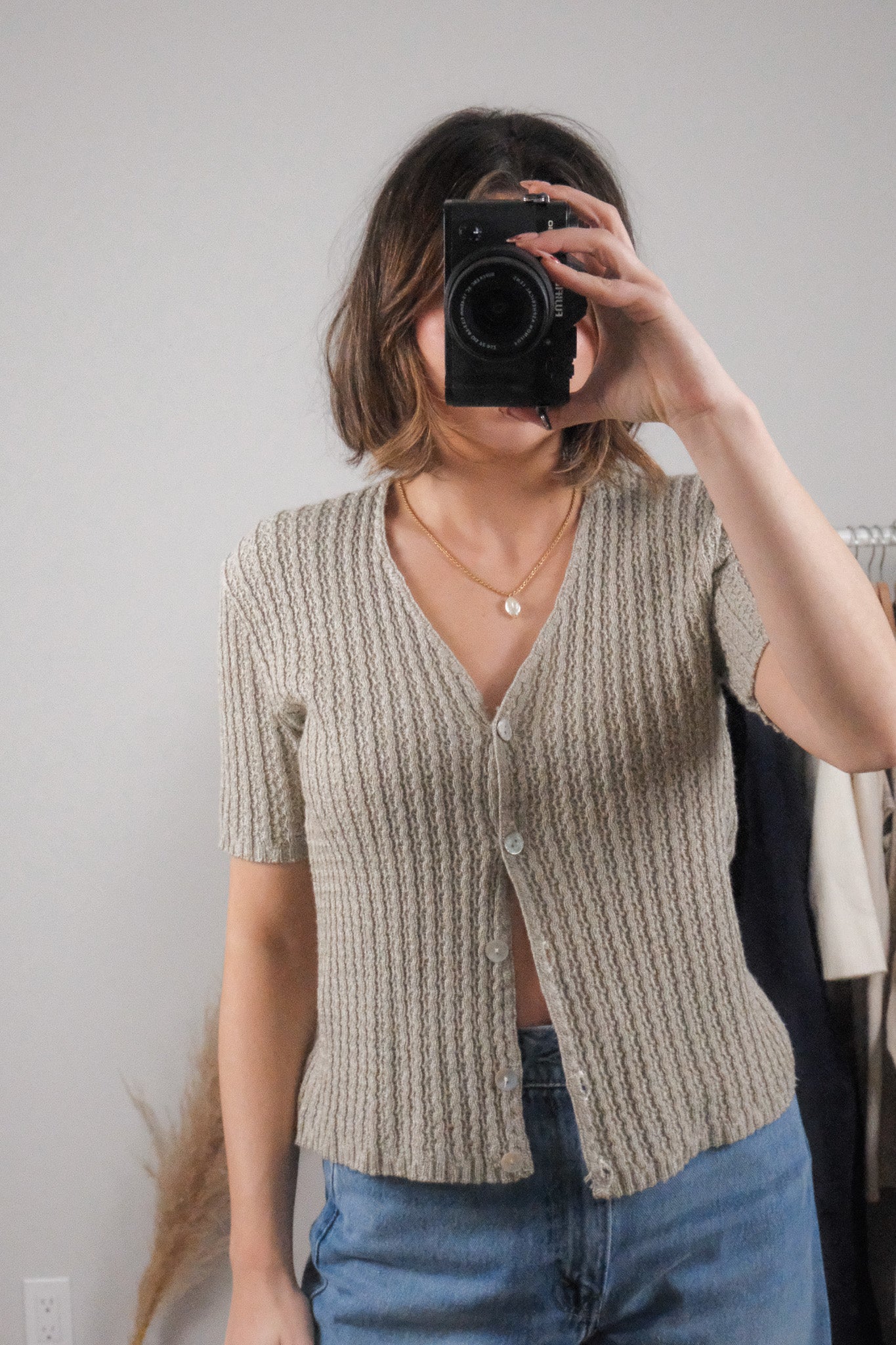 Made in Canada x Vintage x Short-Sleeve Knit (L)