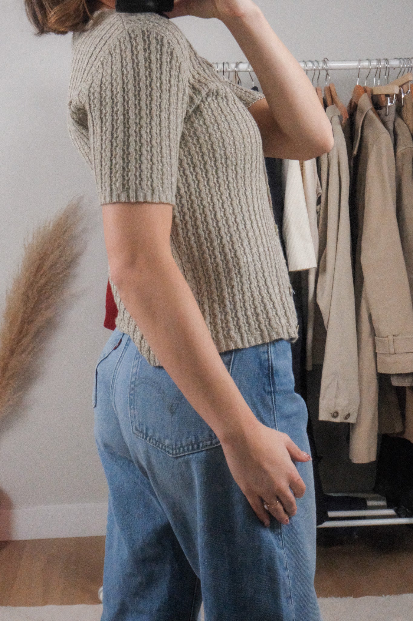 Made in Canada x Vintage x Short-Sleeve Knit (L)