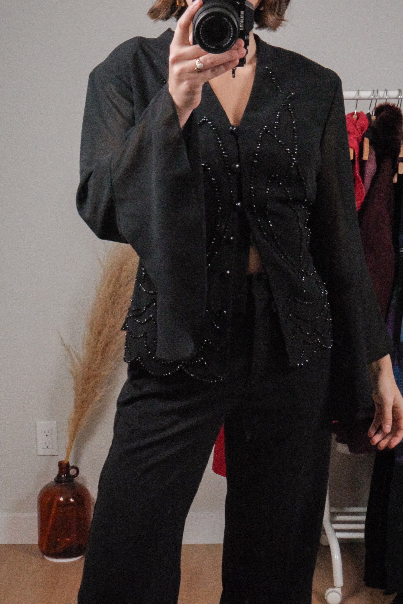 Made in USA x Vintage x Beaded Bell Sleeve Top (12)