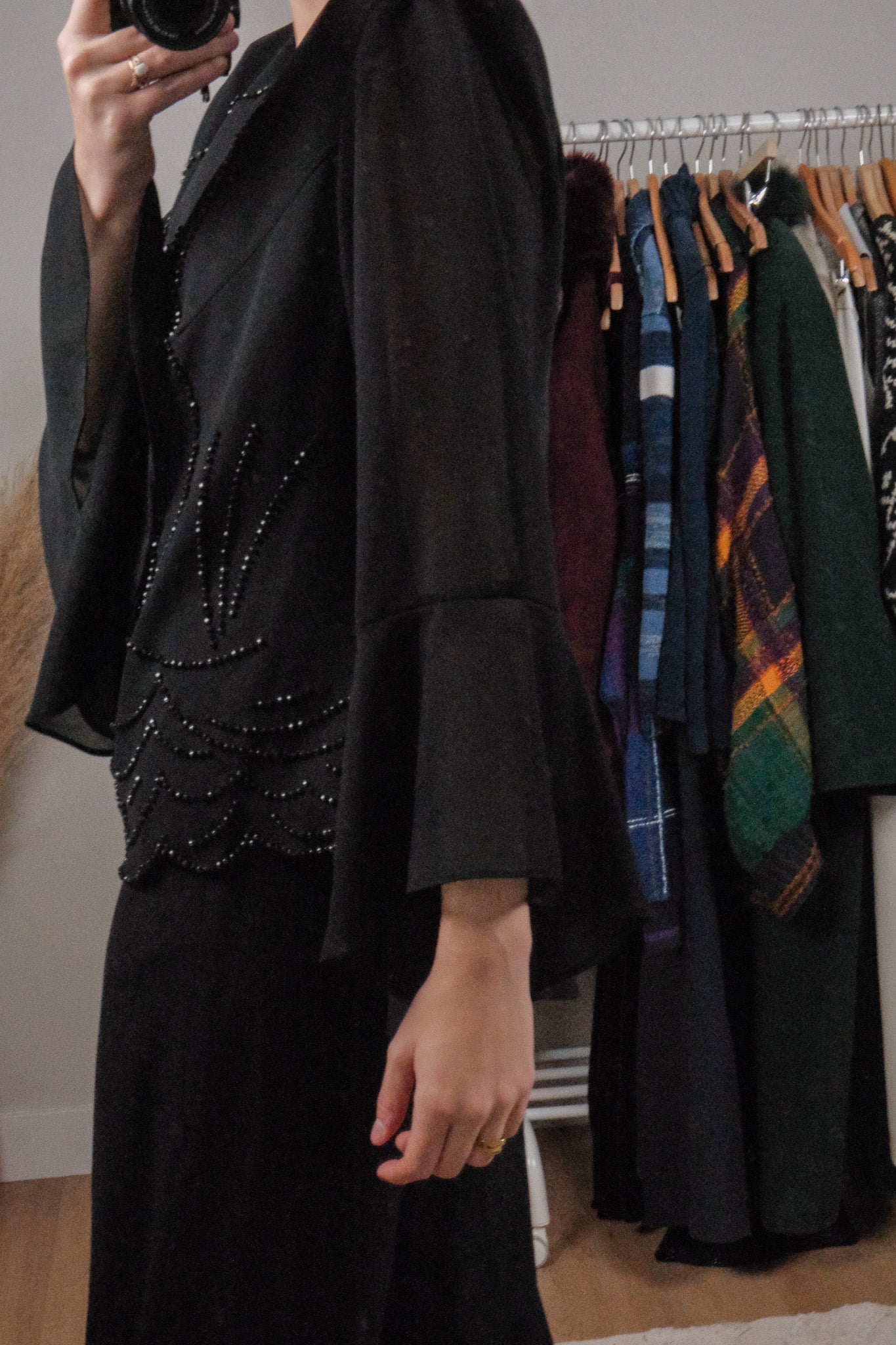 Made in USA x Vintage x Beaded Bell Sleeve Top (12)