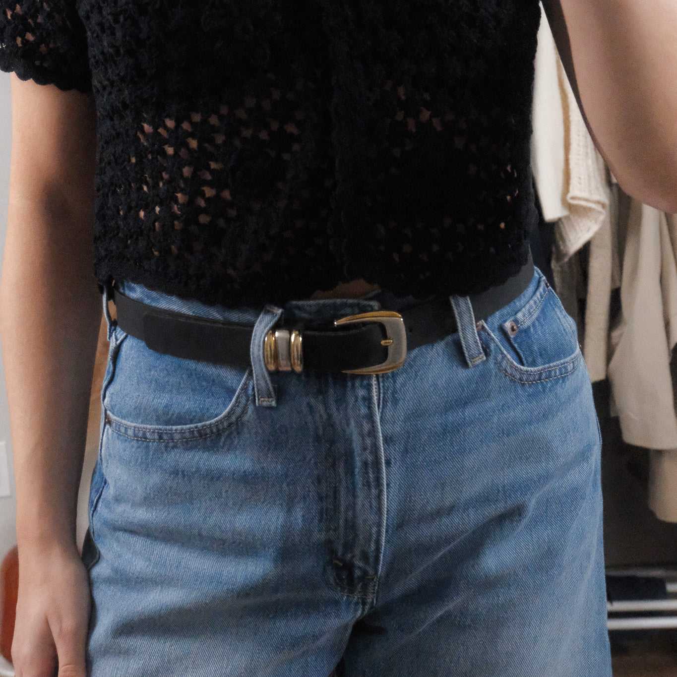 Made in Canada x Vintage x Leather Belt (S/M)