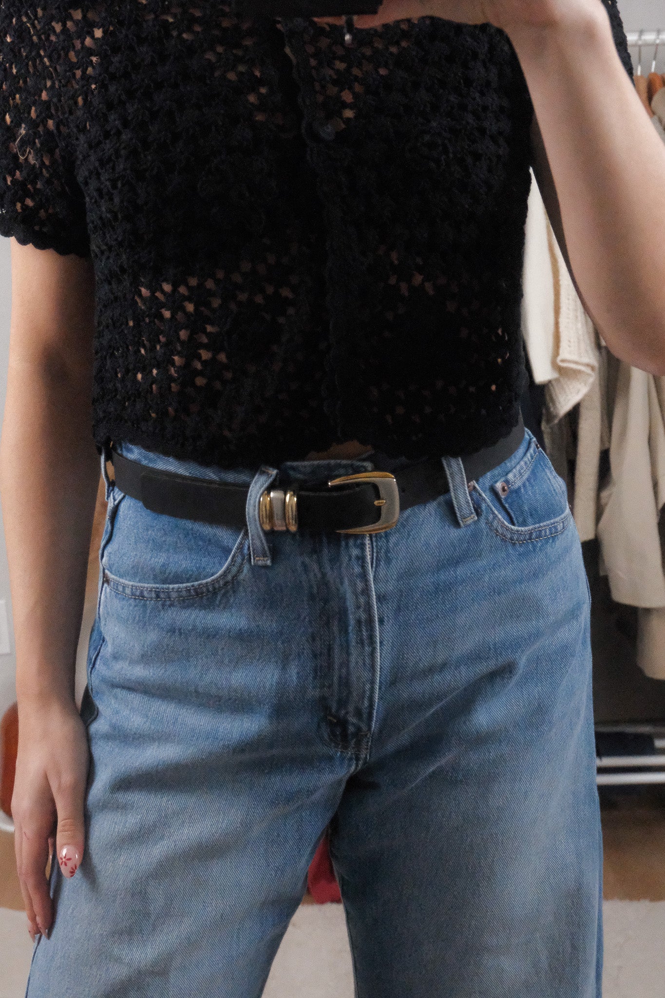 Made in Canada x Vintage x Leather Belt (S/M)