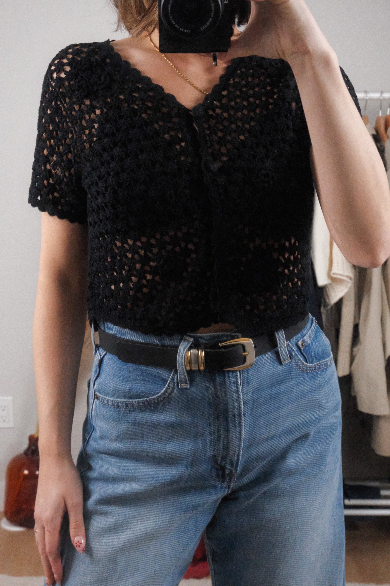 Made in Canada x Vintage x Leather Belt (S/M)