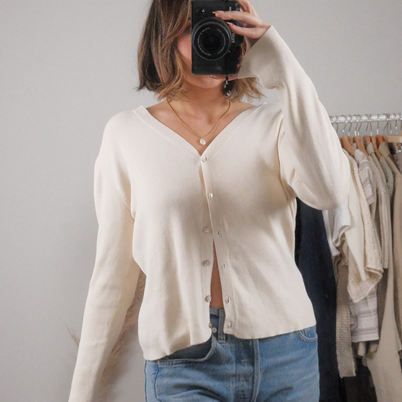 Vintage x Cotton Cardigan (S/M)