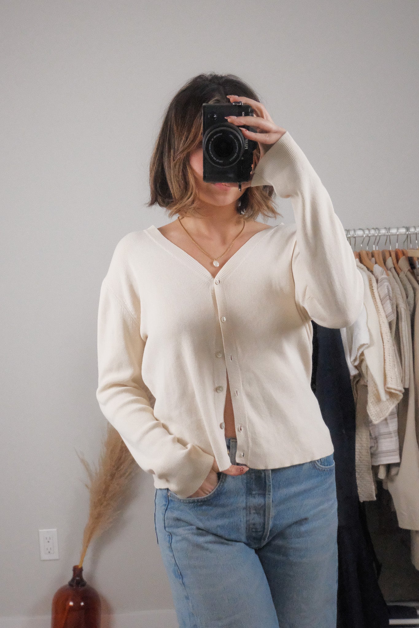 Vintage x Cotton Cardigan (S/M)