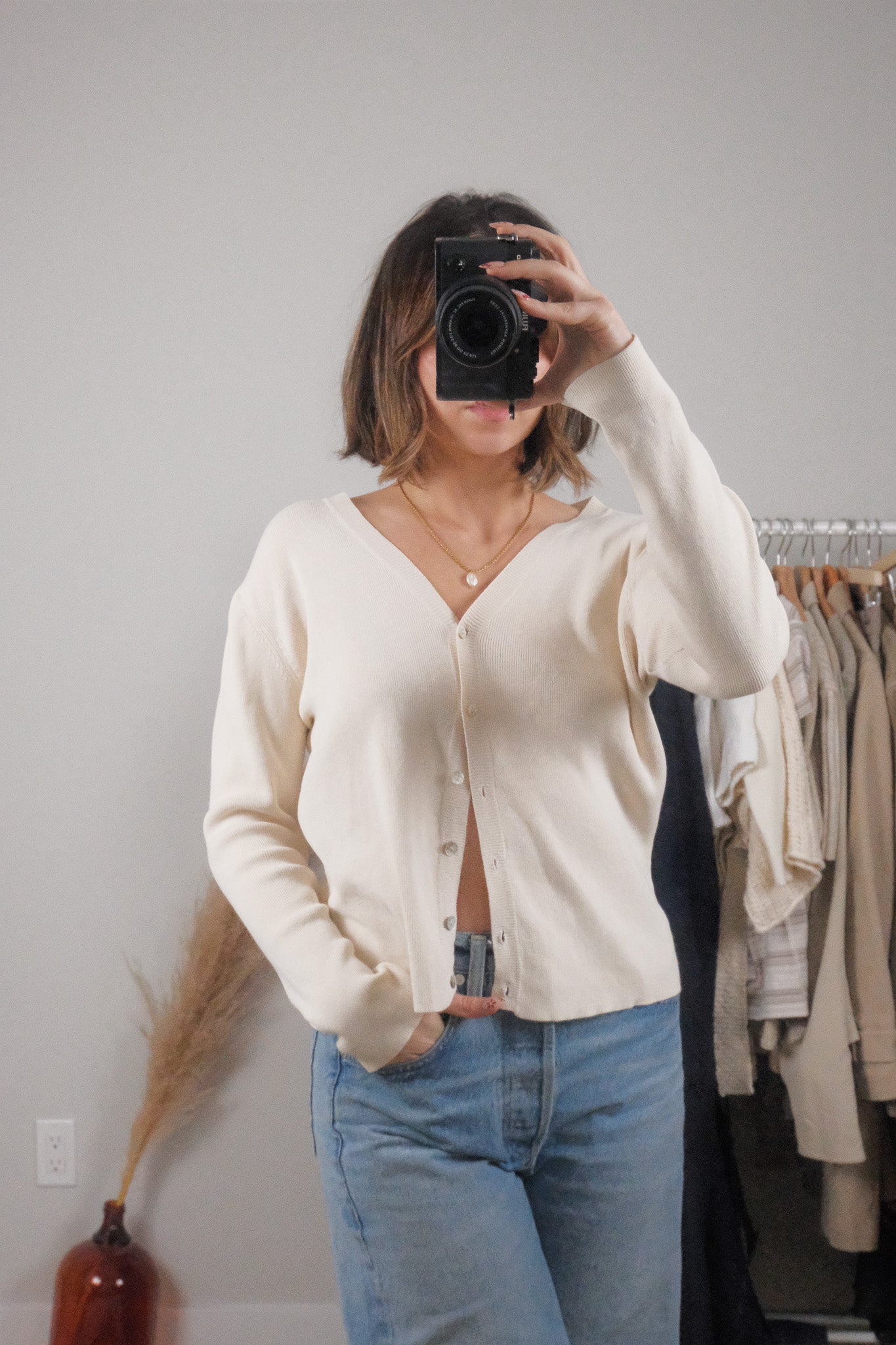 Vintage x Cotton Cardigan (S/M)