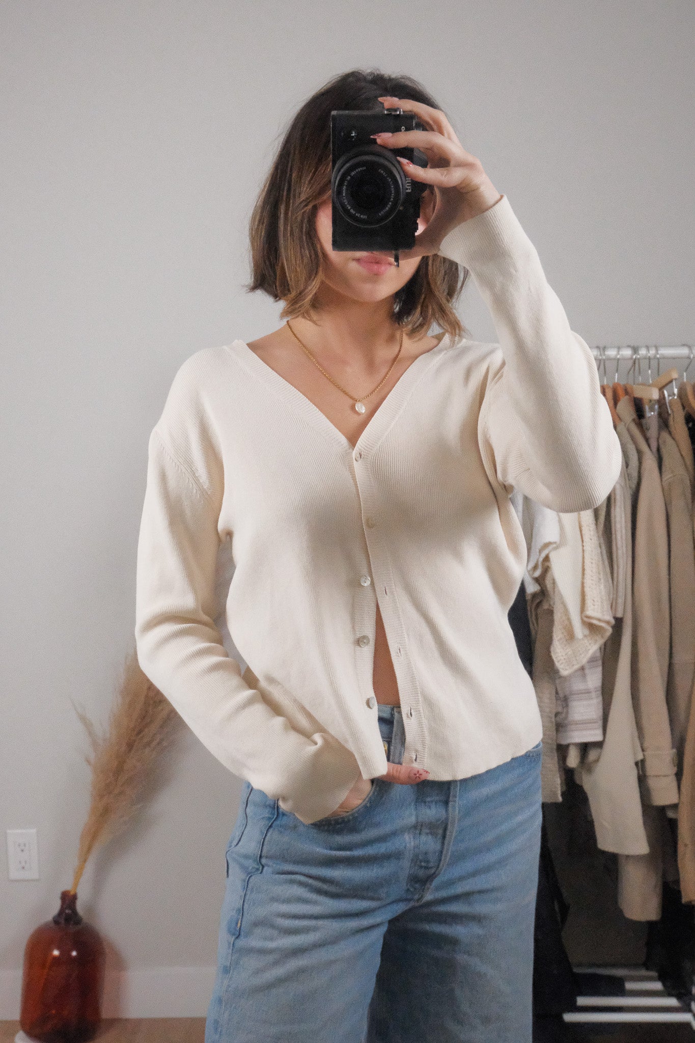 Vintage x Cotton Cardigan (S/M)