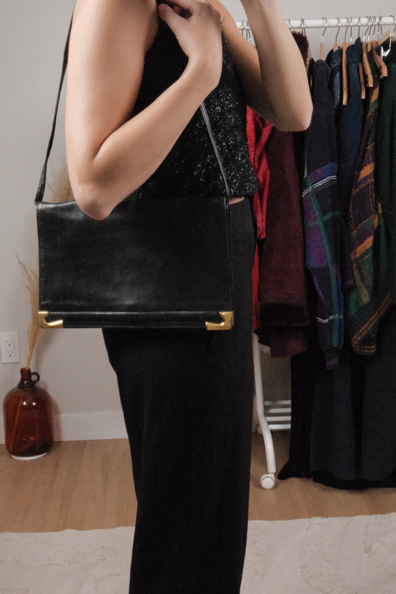 Vintage x Leather Clutch/Shoulder Bag
