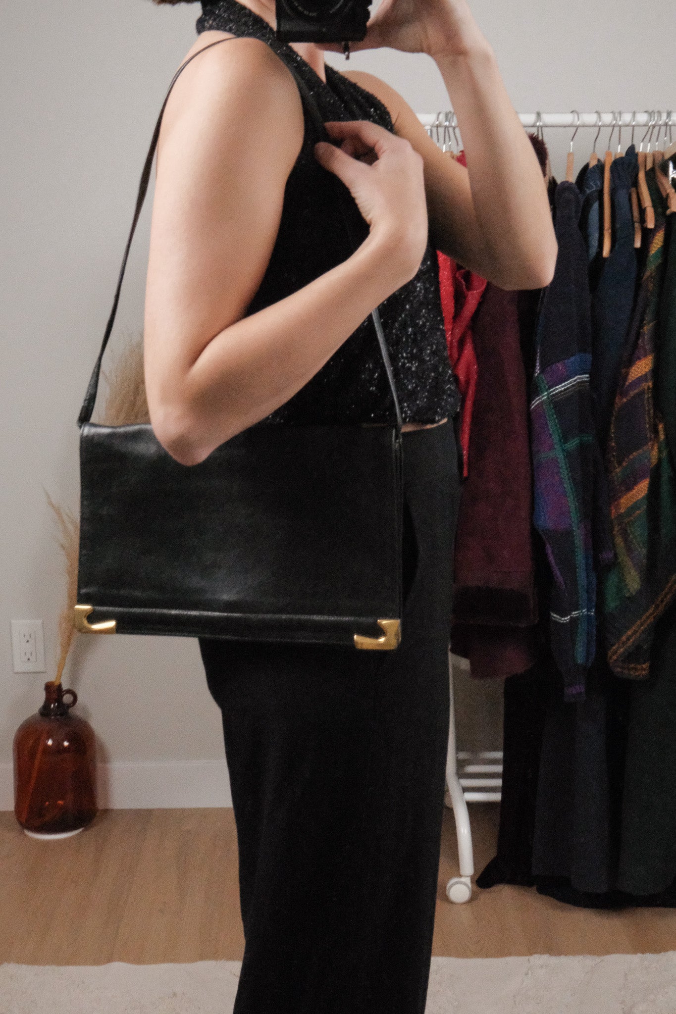 Vintage x Leather Clutch/Shoulder Bag