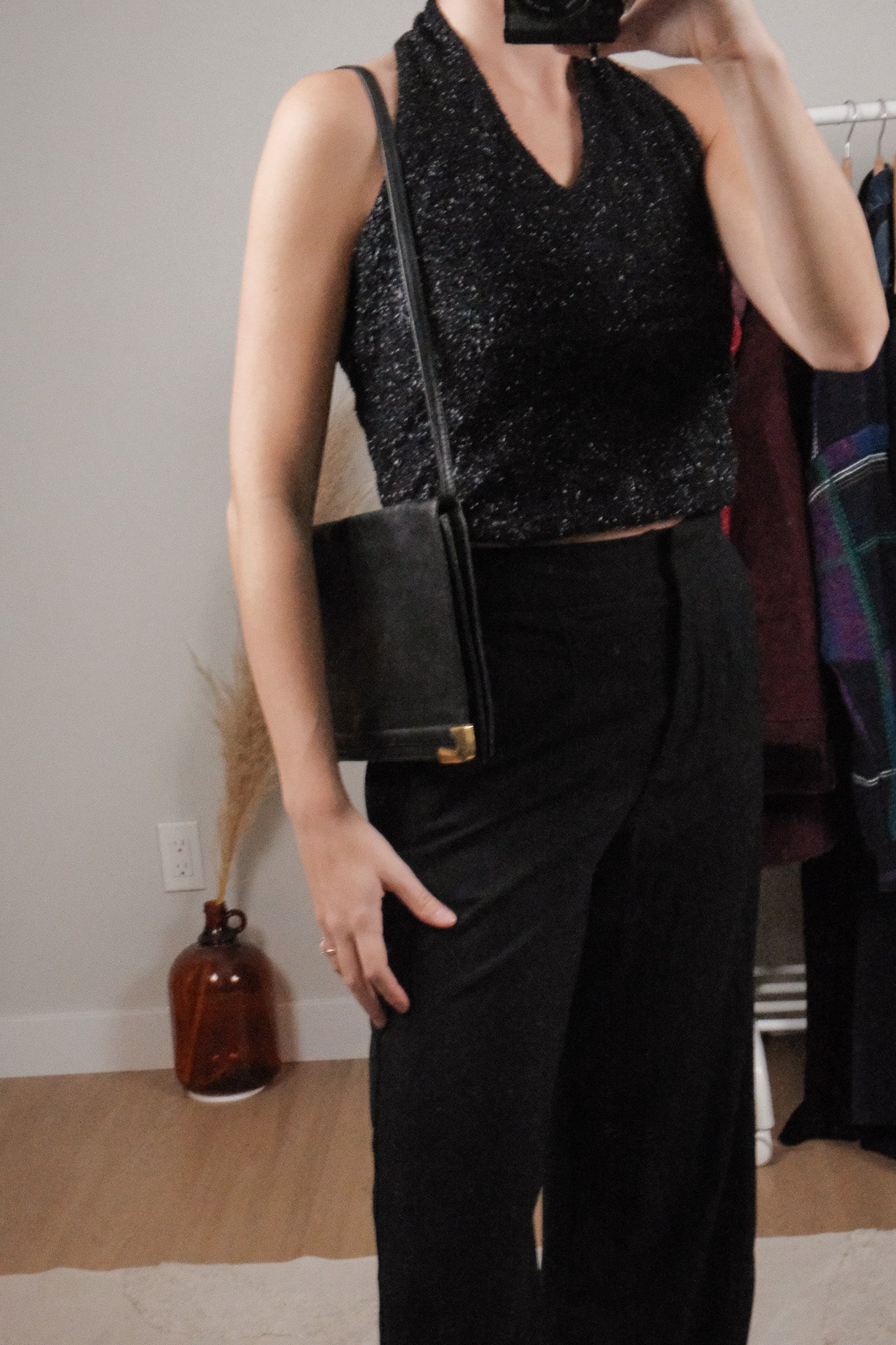 Vintage x Leather Clutch/Shoulder Bag