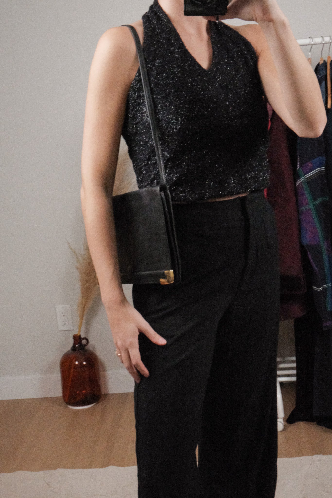 Vintage x Leather Clutch/Shoulder Bag