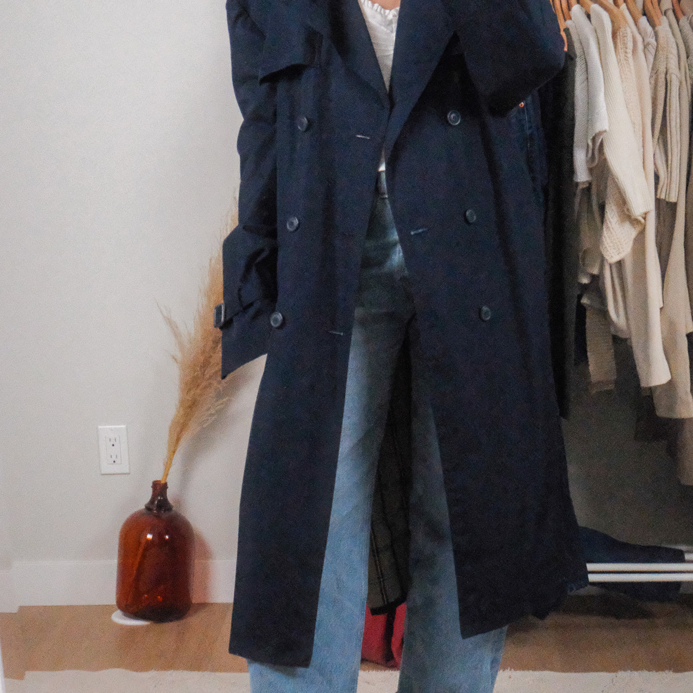 Vintage x Trench Coat (L/XL)