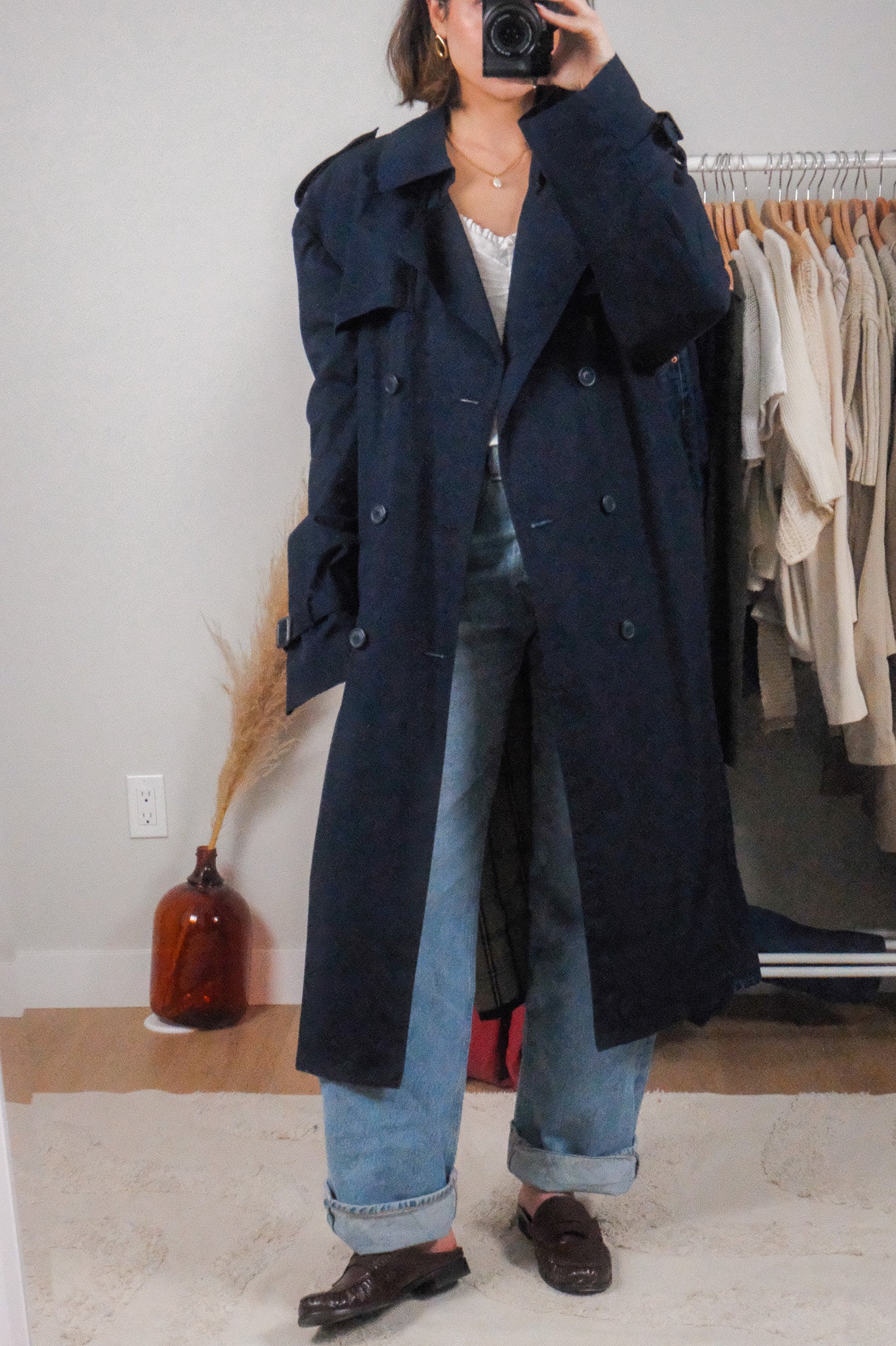 Vintage x Trench Coat (L/XL)