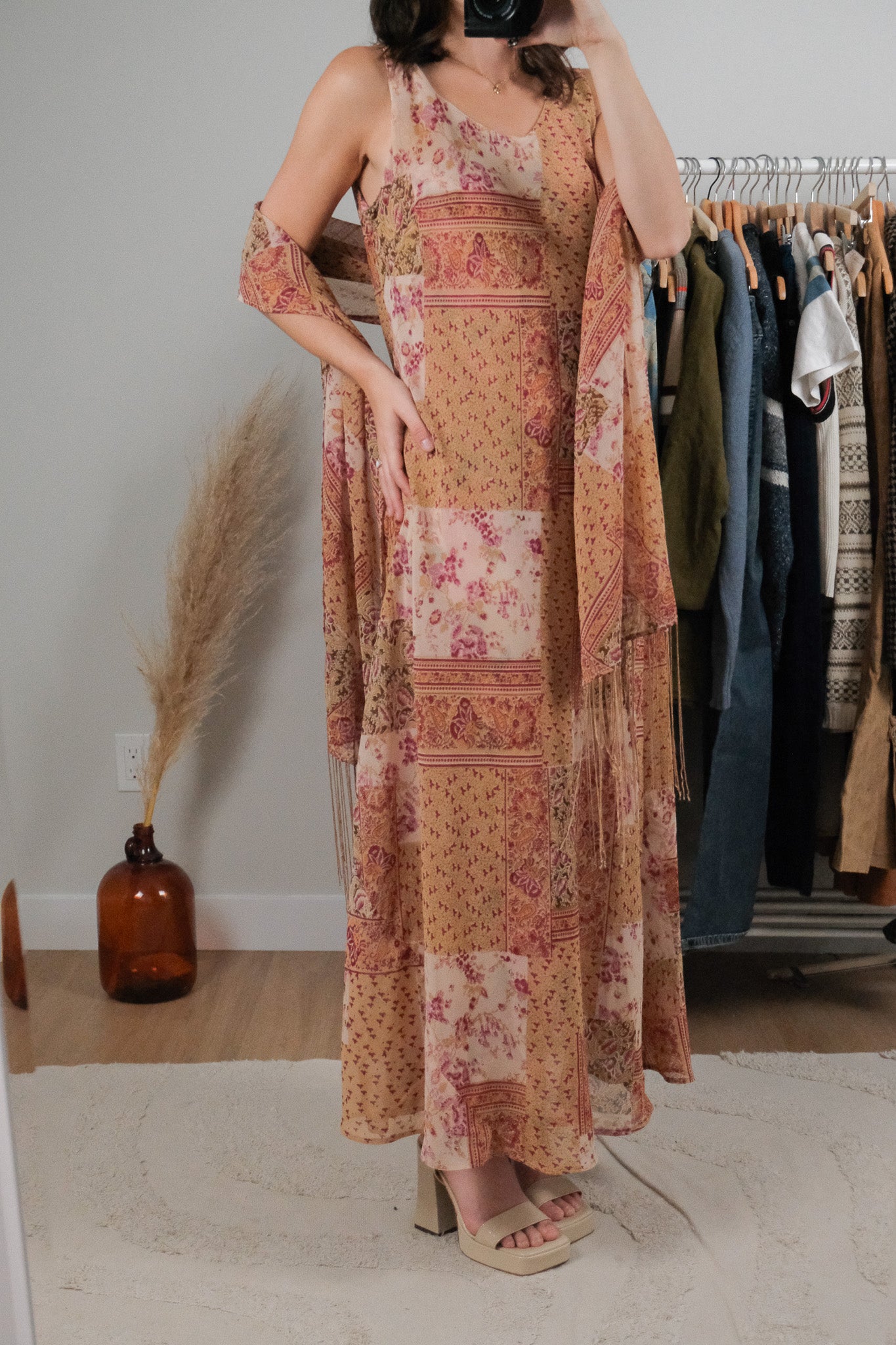 Vintage x Scarf + Dress Reversible Dress (12)