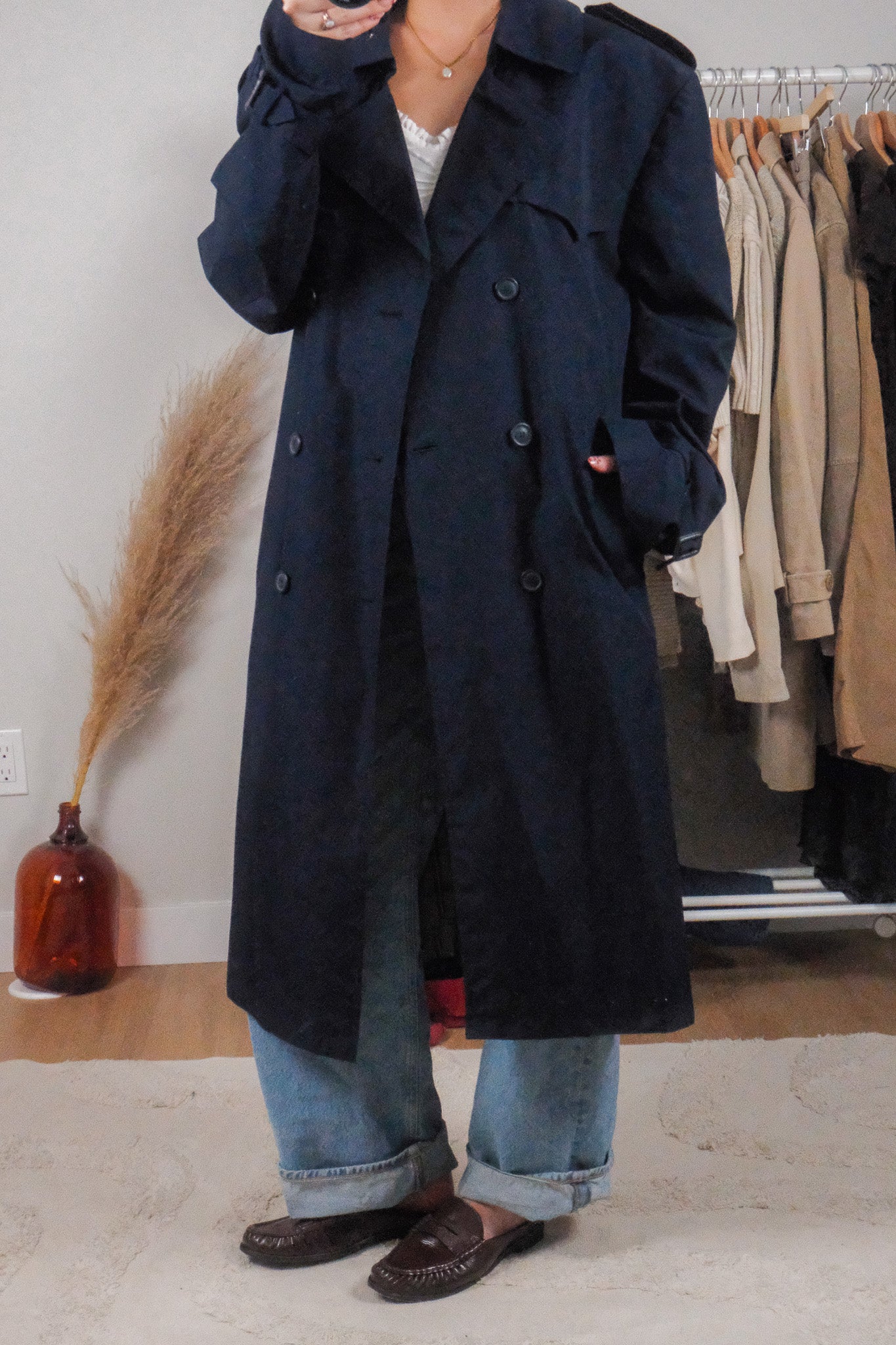 Vintage x Trench Coat (L/XL)