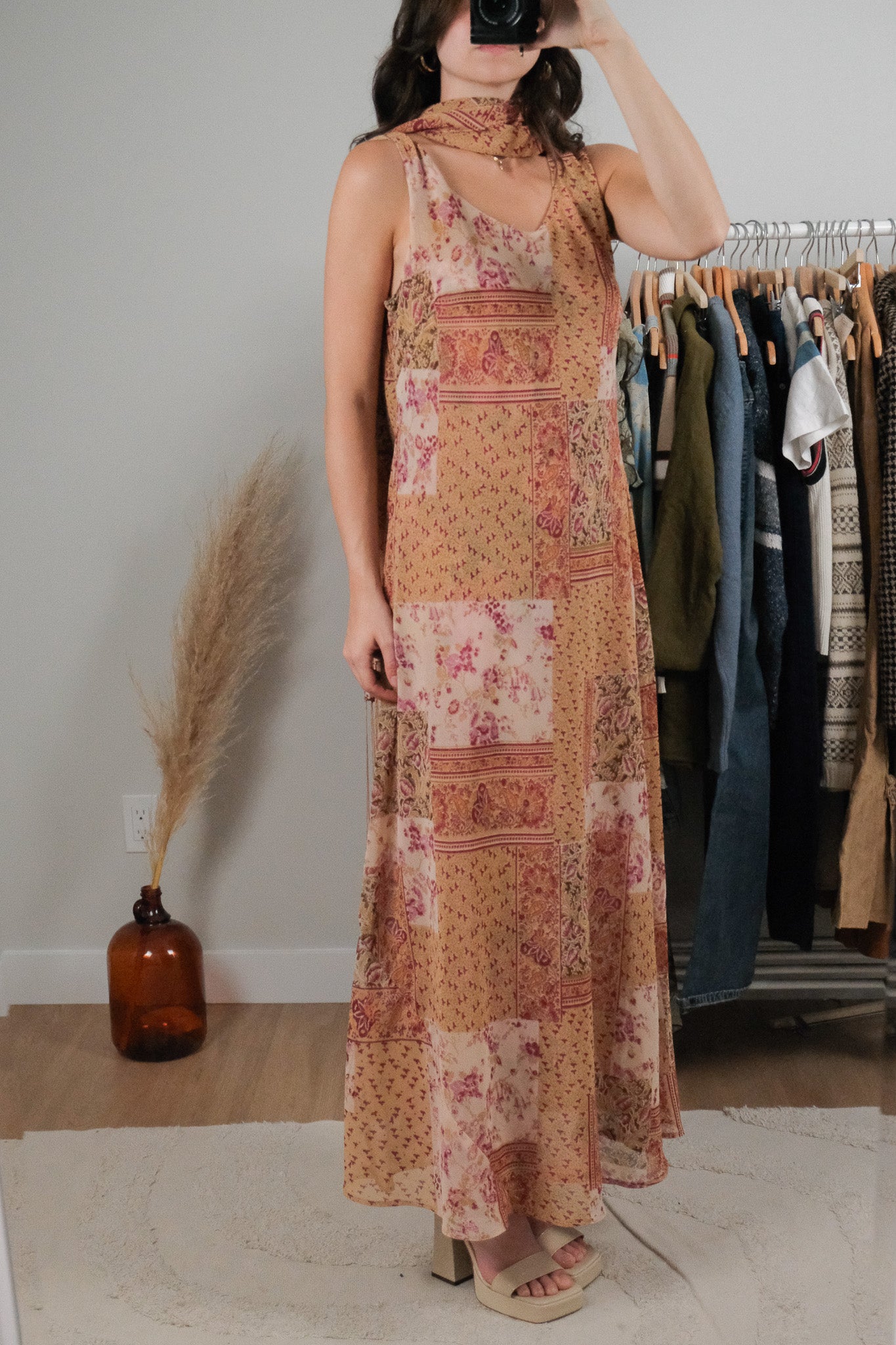 Vintage x Scarf + Dress Reversible Dress (12)