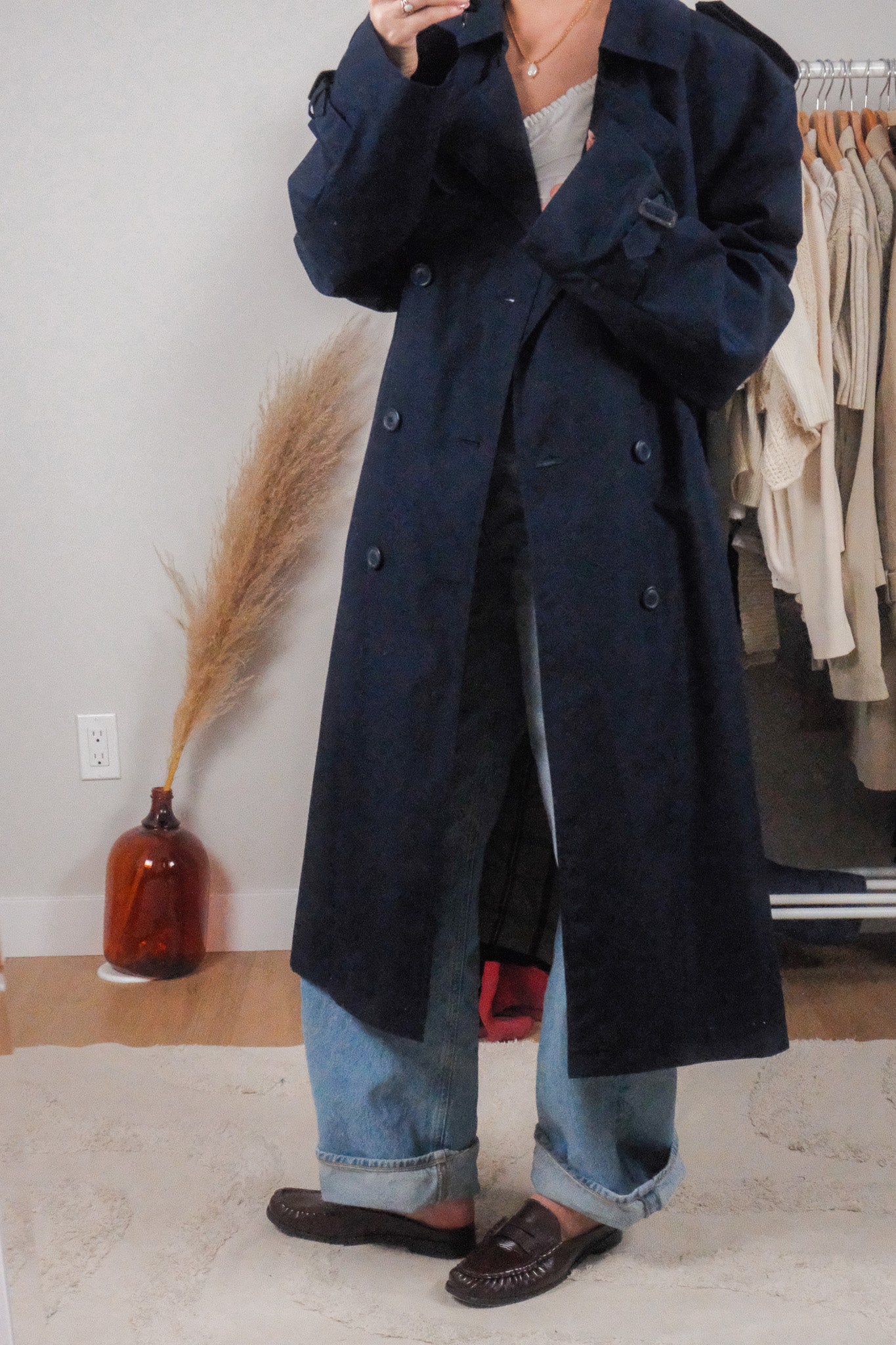 Vintage x Trench Coat (L/XL)