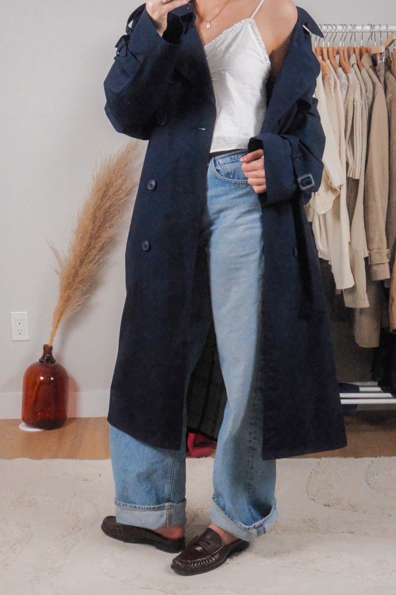 Vintage x Trench Coat (L/XL)