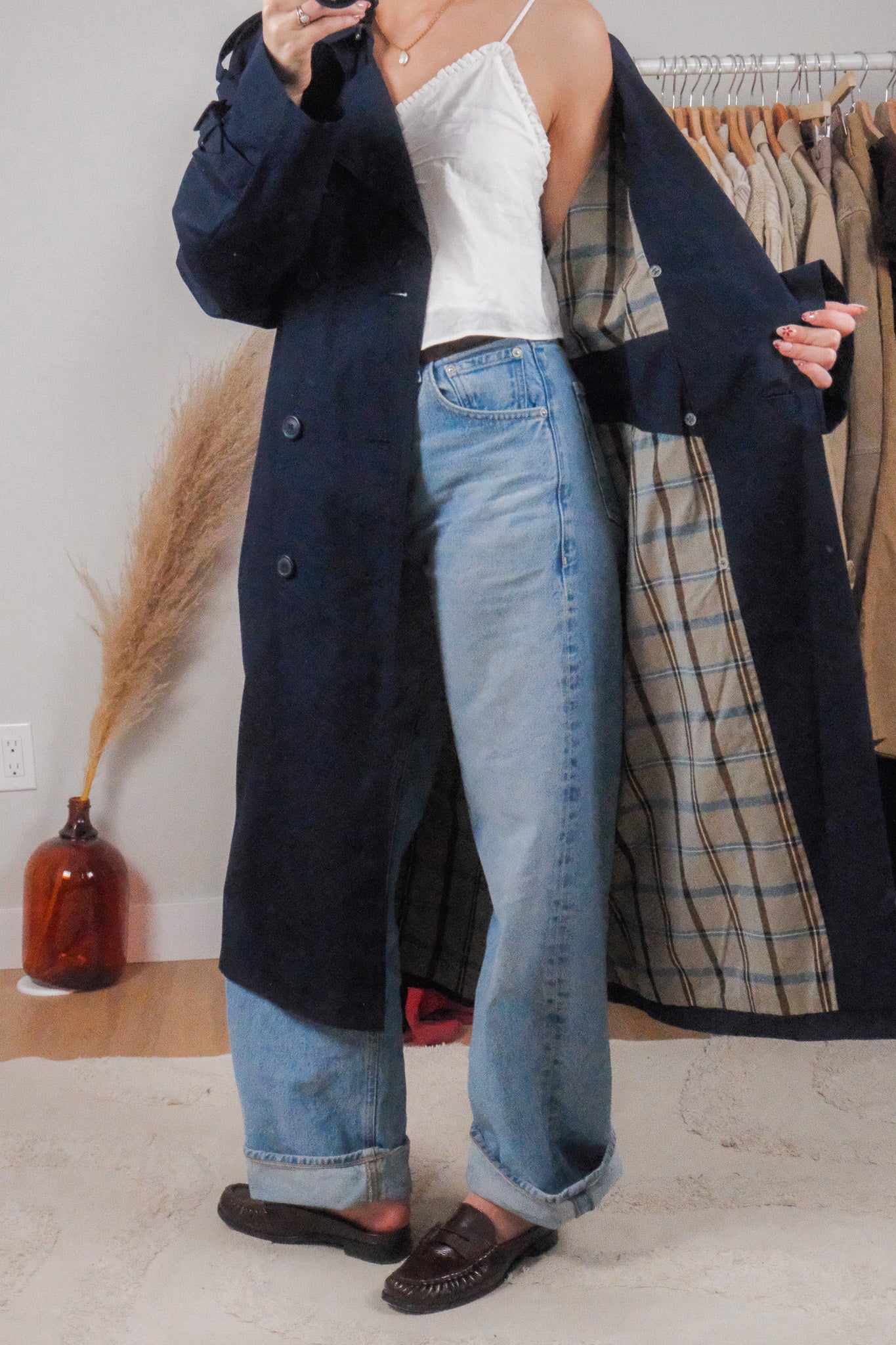 Vintage x Trench Coat (L/XL)