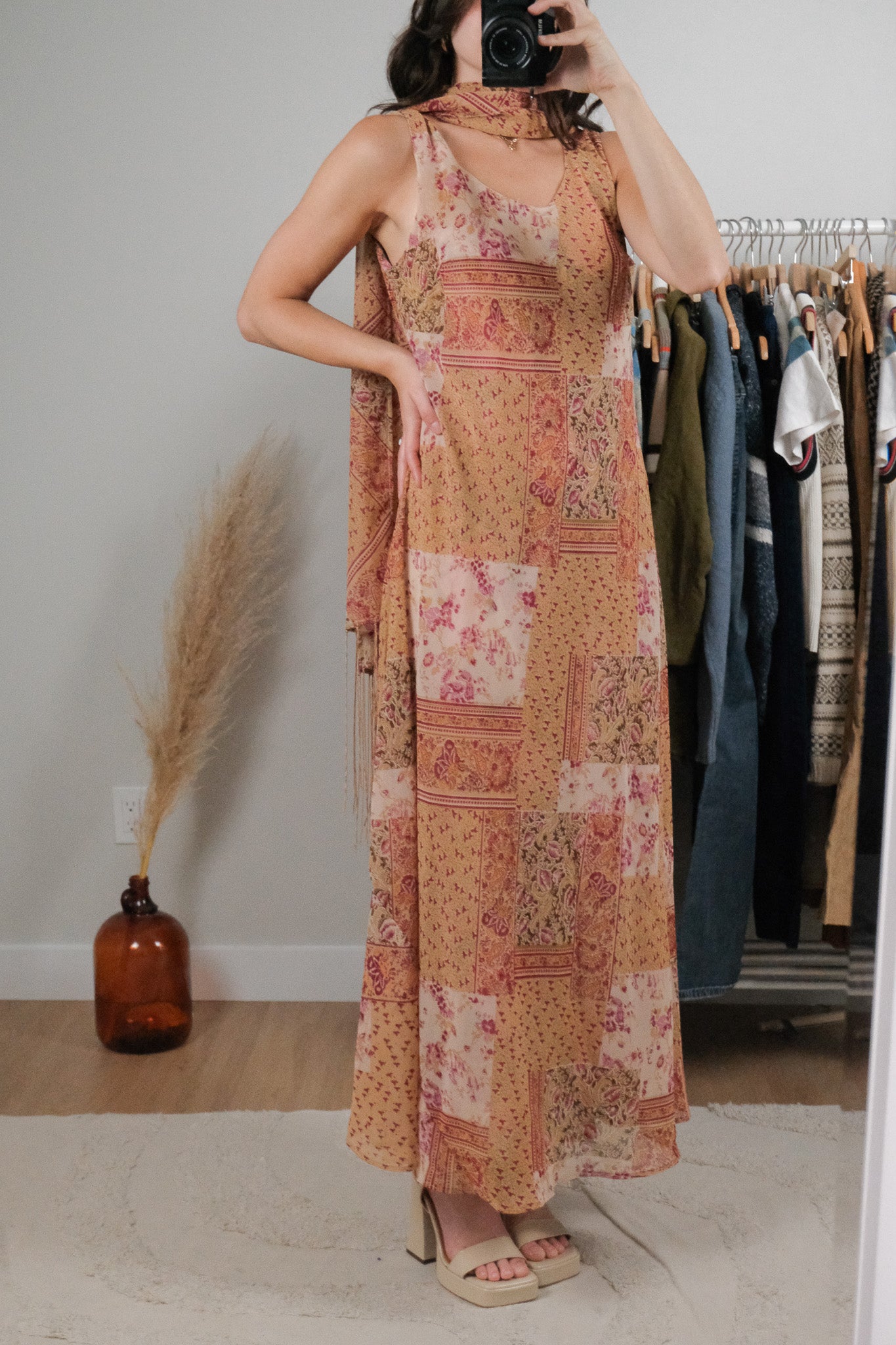 Vintage x Scarf + Dress Reversible Dress (12)