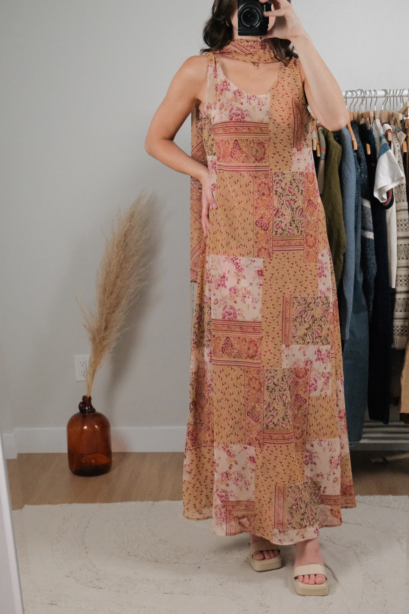 Vintage x Scarf + Dress Reversible Dress (12)
