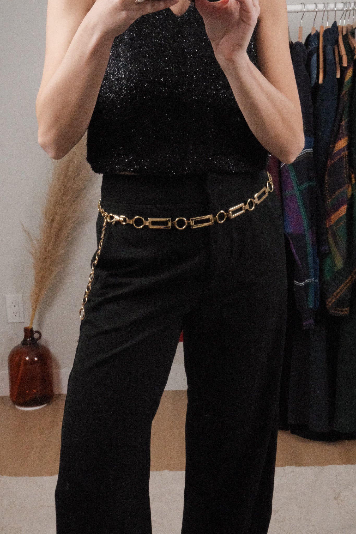 Vintage x Gold Chain Belt (S/M)