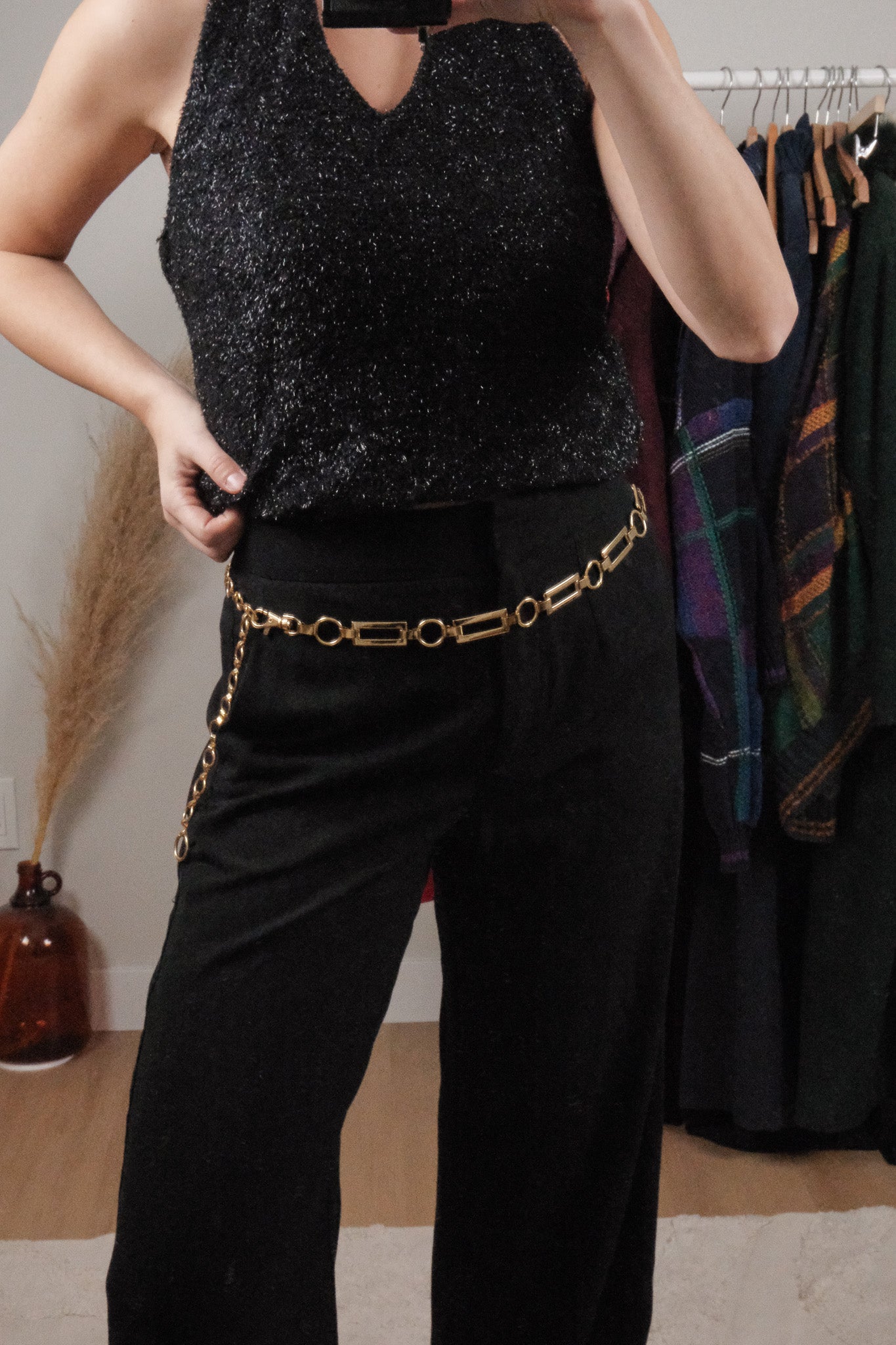 Vintage x Gold Chain Belt (S/M)