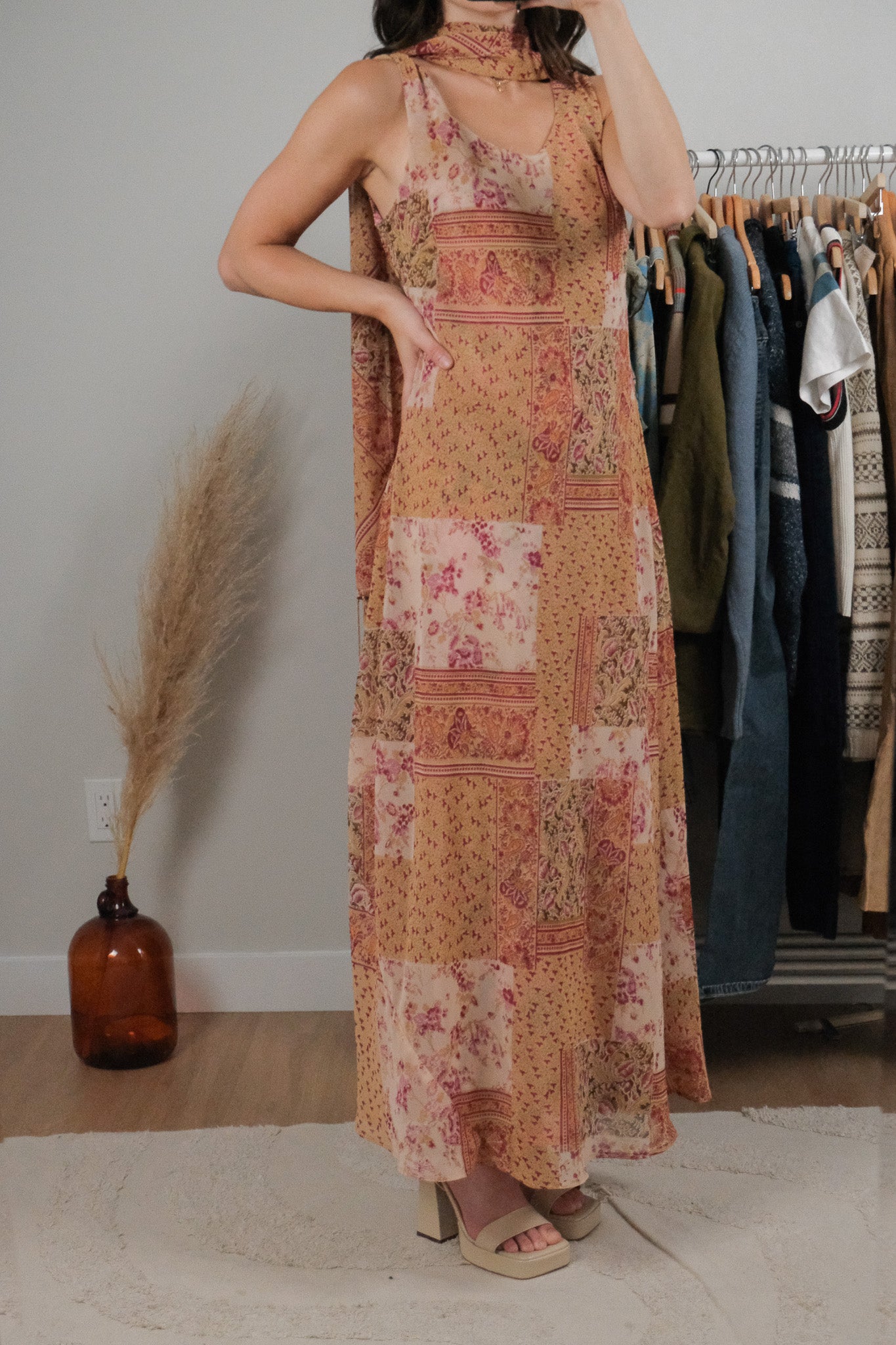 Vintage x Scarf + Dress Reversible Dress (12)