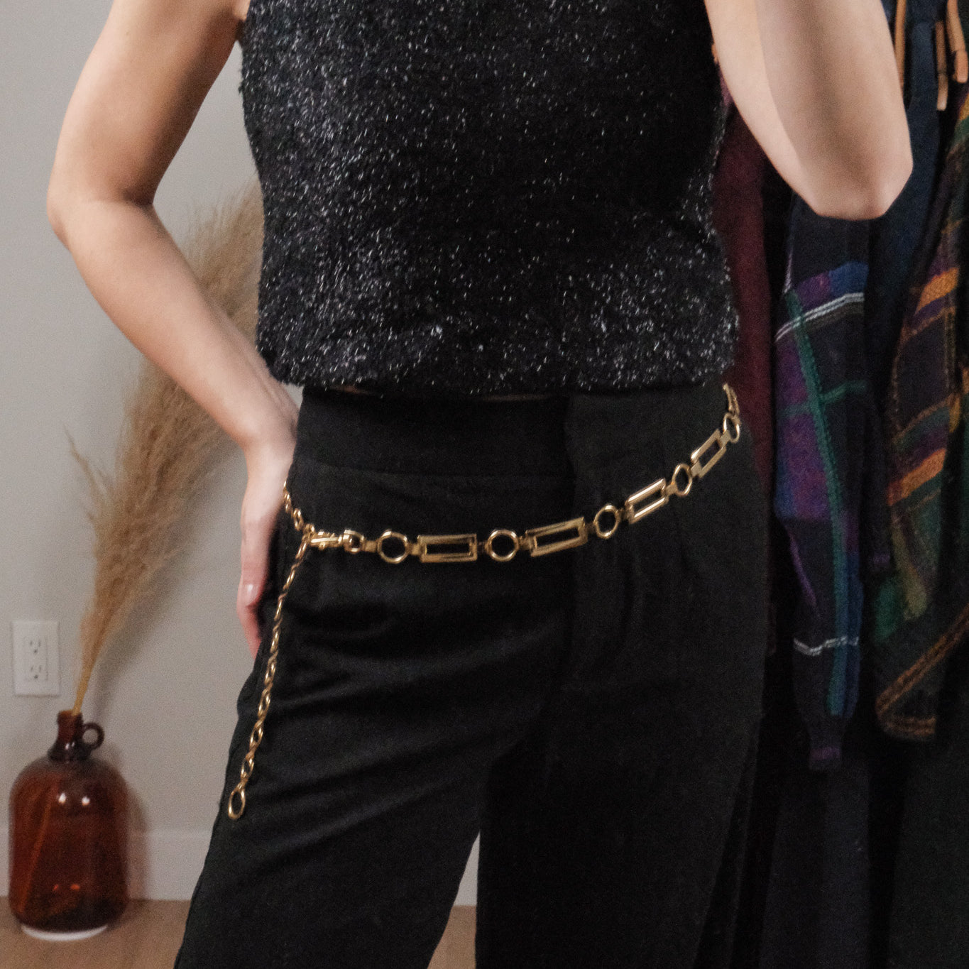 Vintage x Gold Chain Belt (S/M)