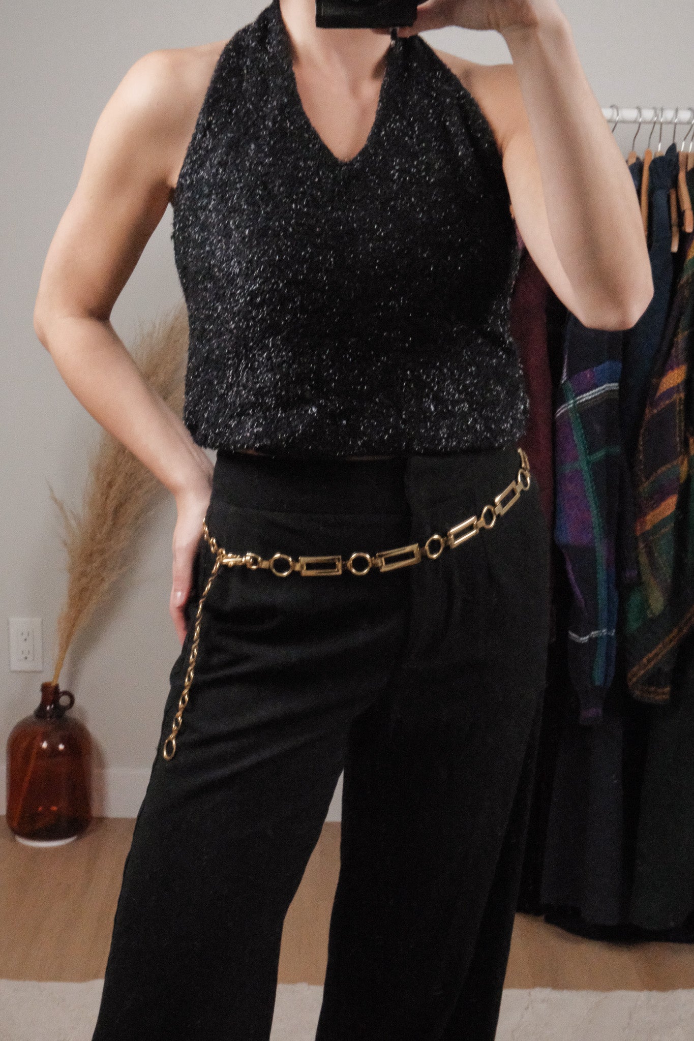 Vintage x Gold Chain Belt (S/M)