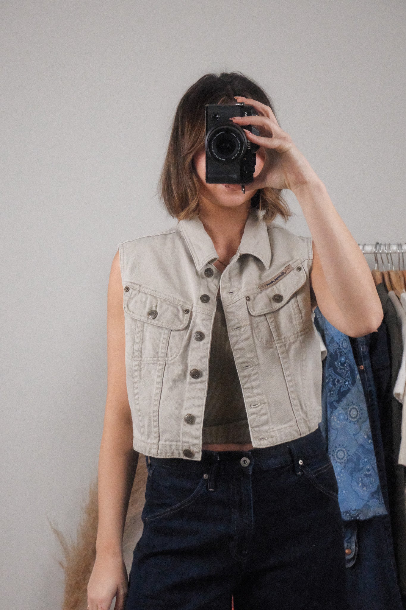 Vintage x Cotton Cropped Vest (S/M)